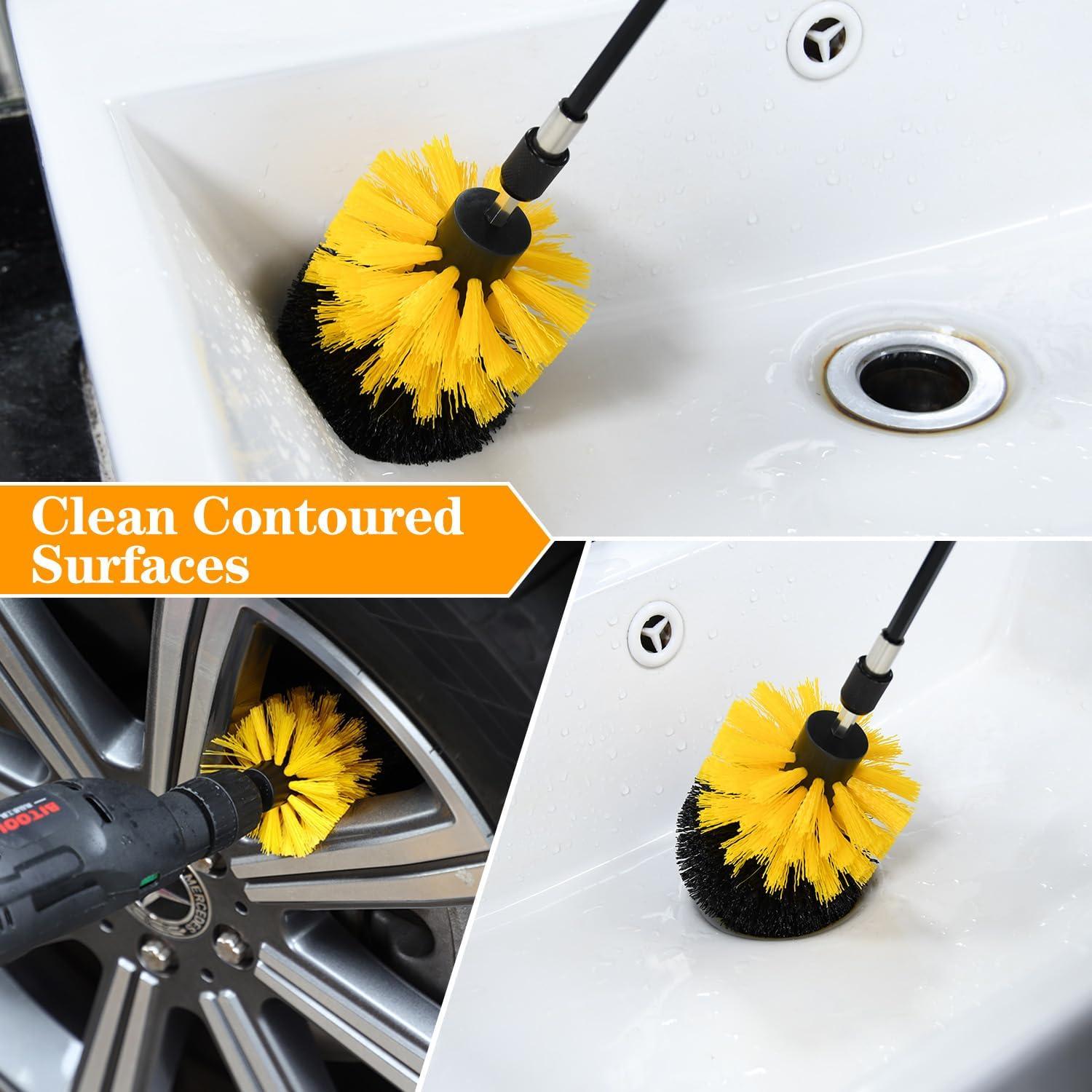 Juego de 6 Cepillos de Taladro DkOvn para Limpieza de Azulejos