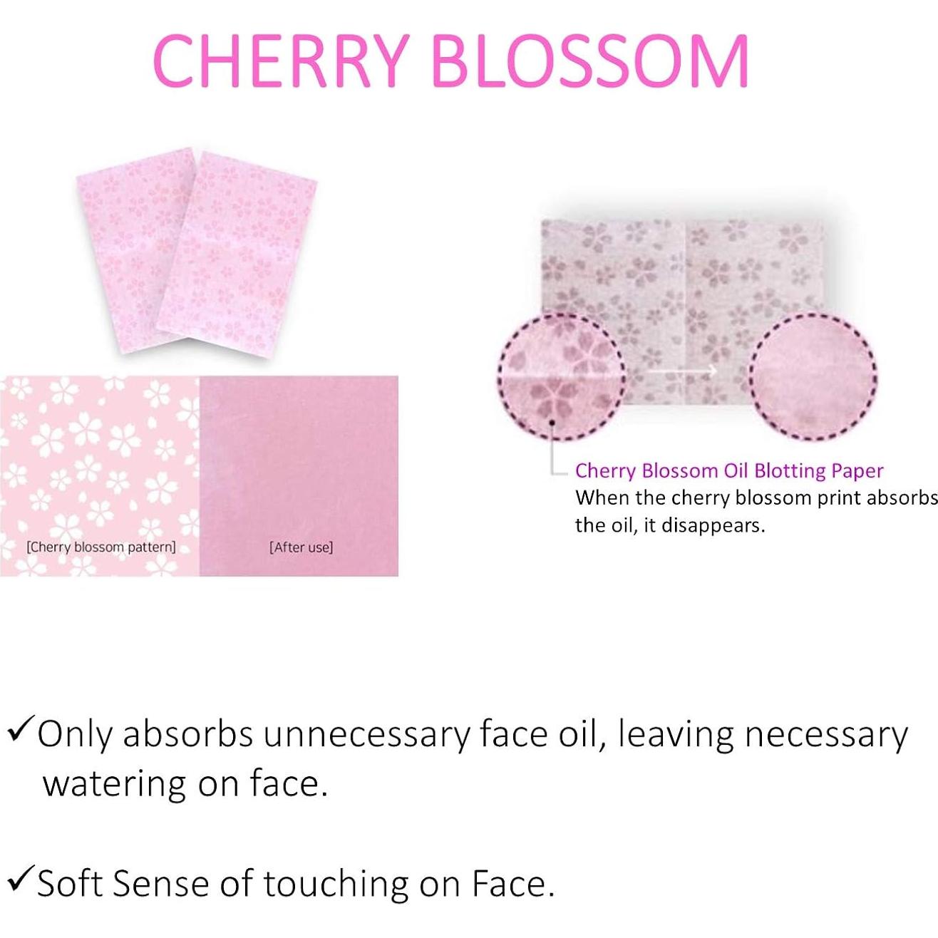 Papel Absorbente de Aceite Natural NSL 100 Contenidos Flor de Cerezo