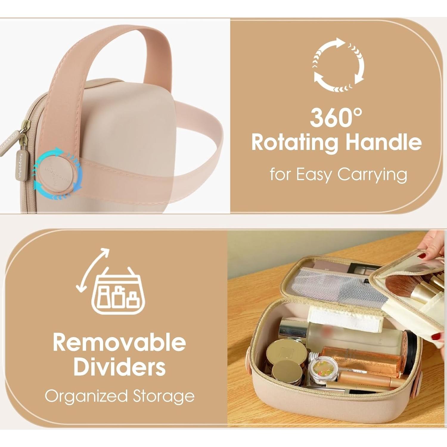 Estuche de Maquillaje WFDL Albaricoque Soñado Impermeable 25x20x10cm