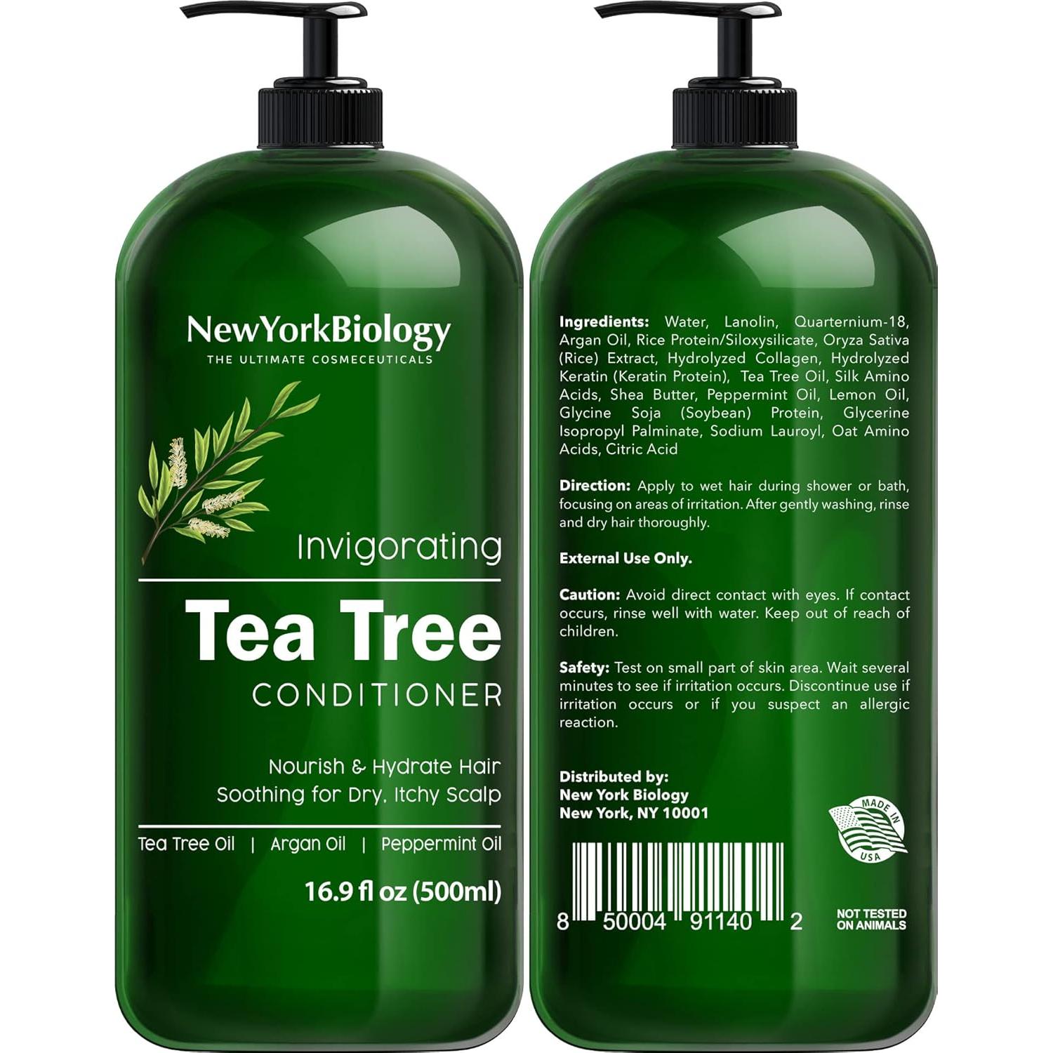 Juego de Champú y Acondicionador Árbol de Té Nueva York 500ml