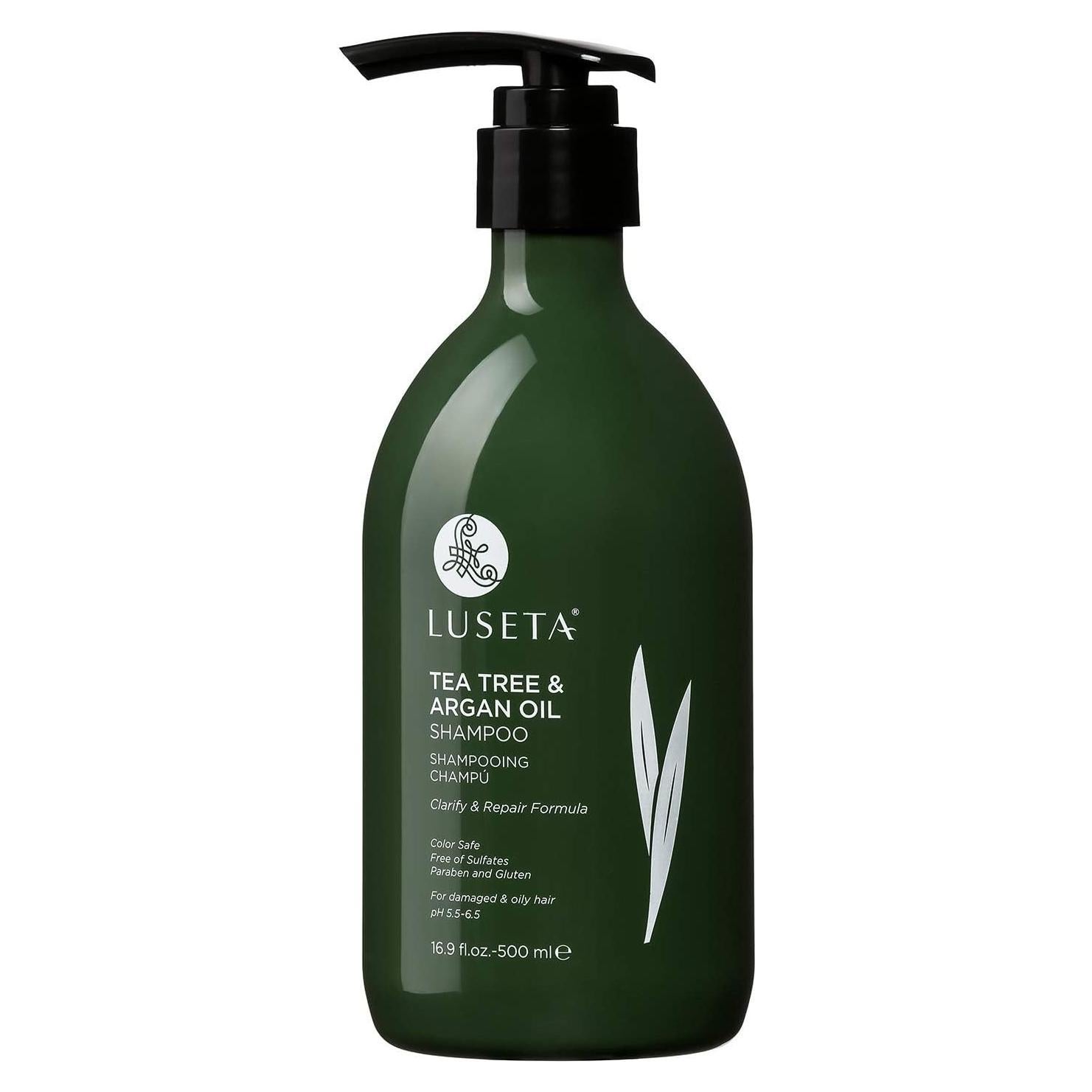 Champú Aclarador Luseta Árbol de Té y Aceite de Argán 500 ml