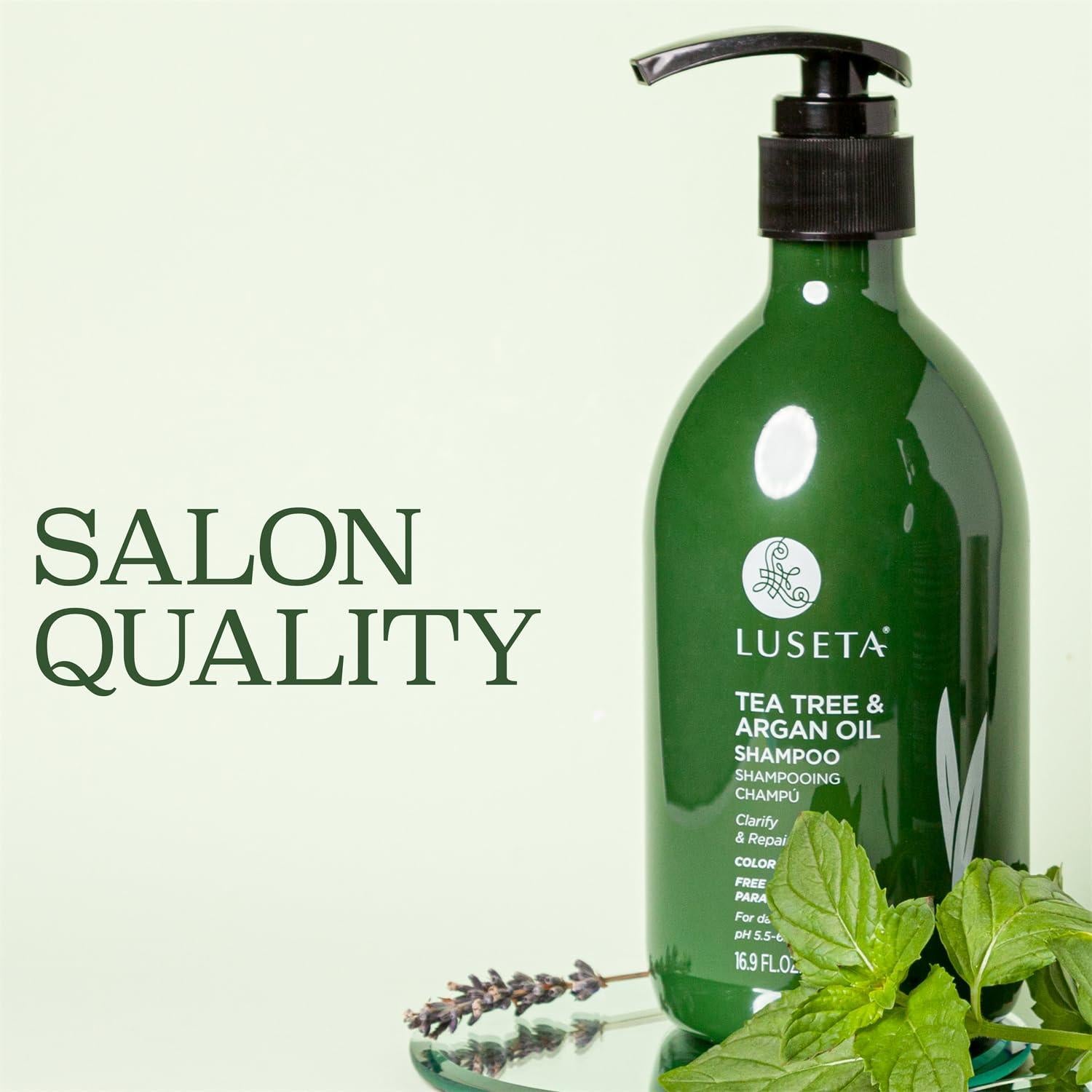 Champú Aclarador Luseta Árbol de Té y Aceite de Argán 500 ml