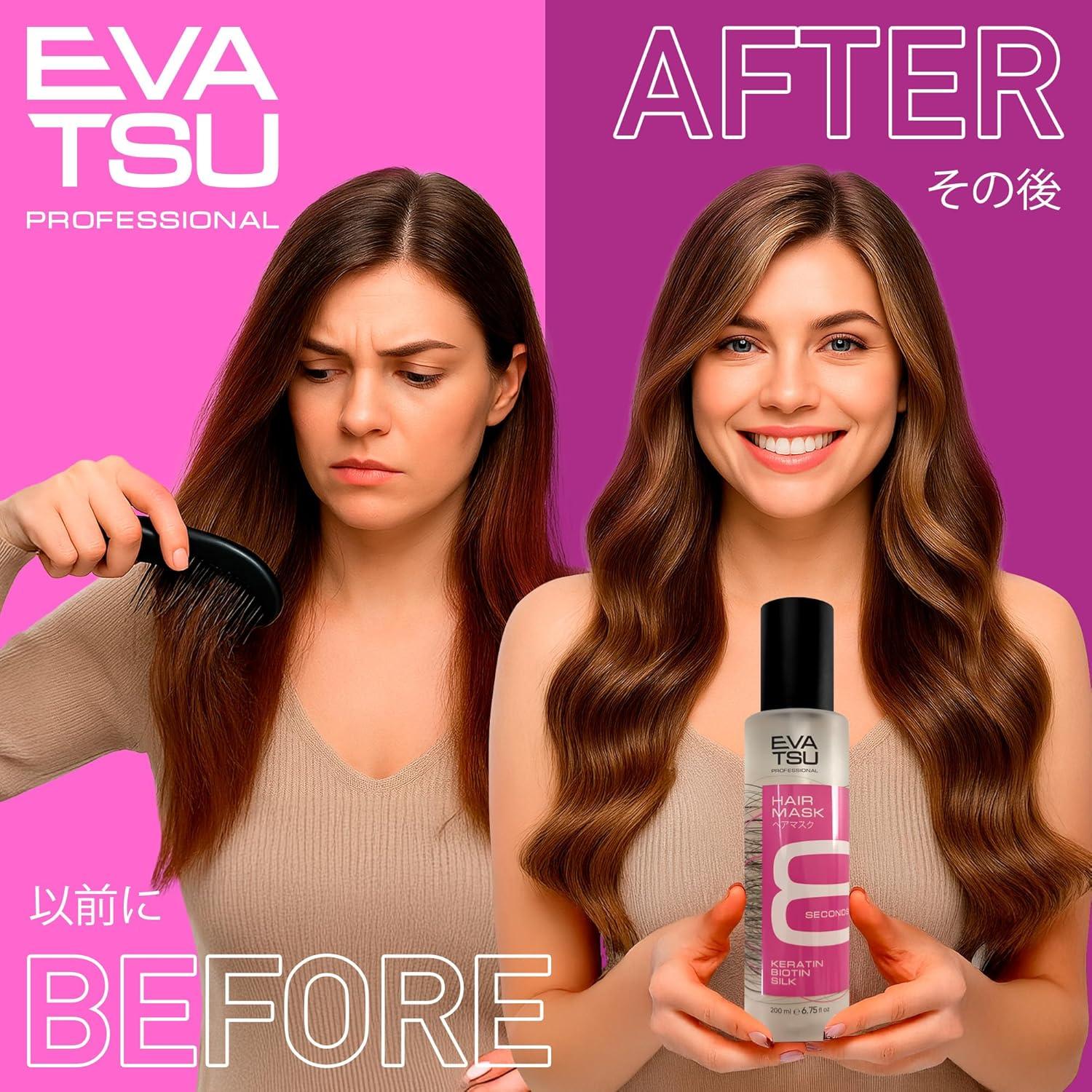 Mascarilla Hidratante Evatsu 148 ml - Queratina y Aceites Naturales