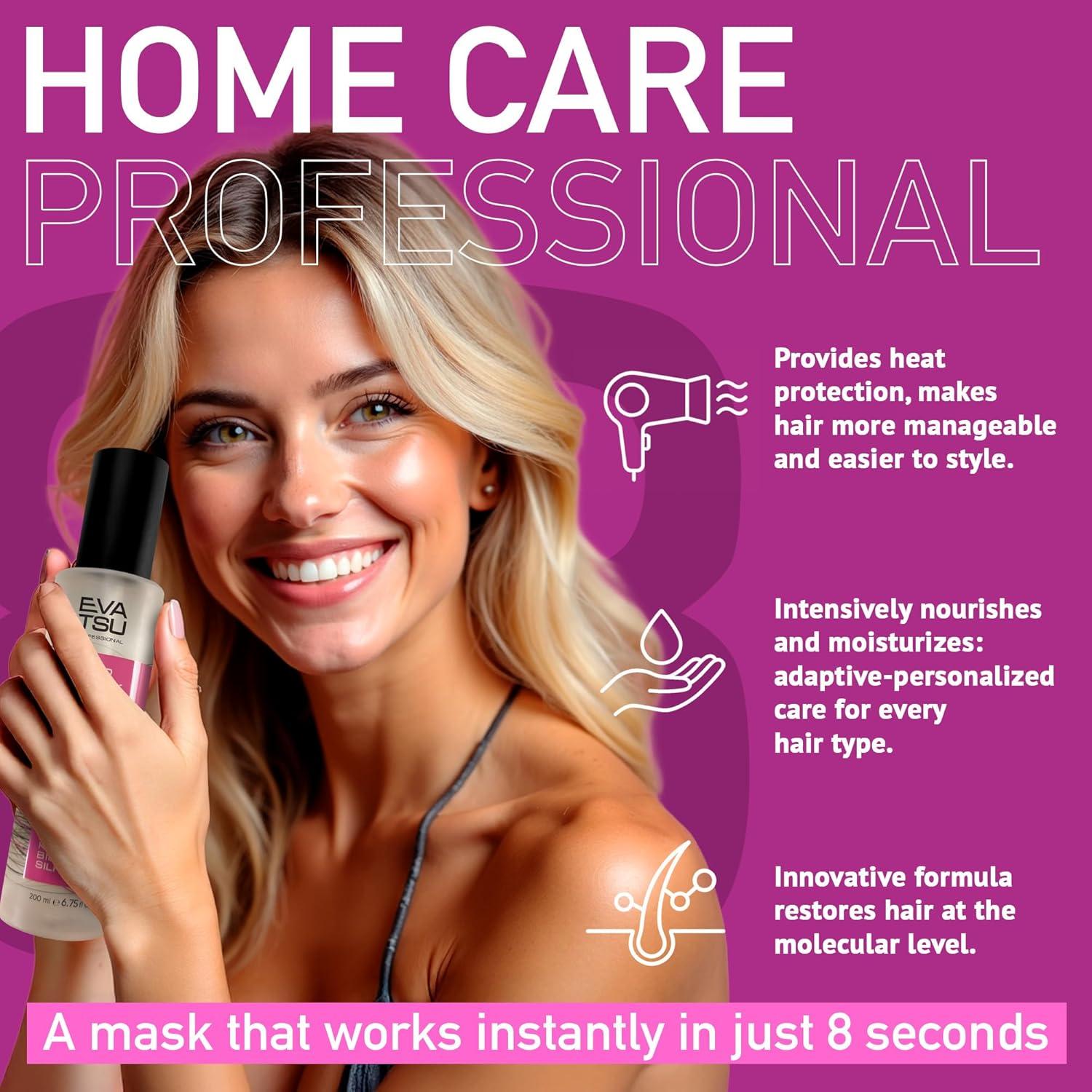 Mascarilla Hidratante Evatsu 148 ml - Queratina y Aceites Naturales