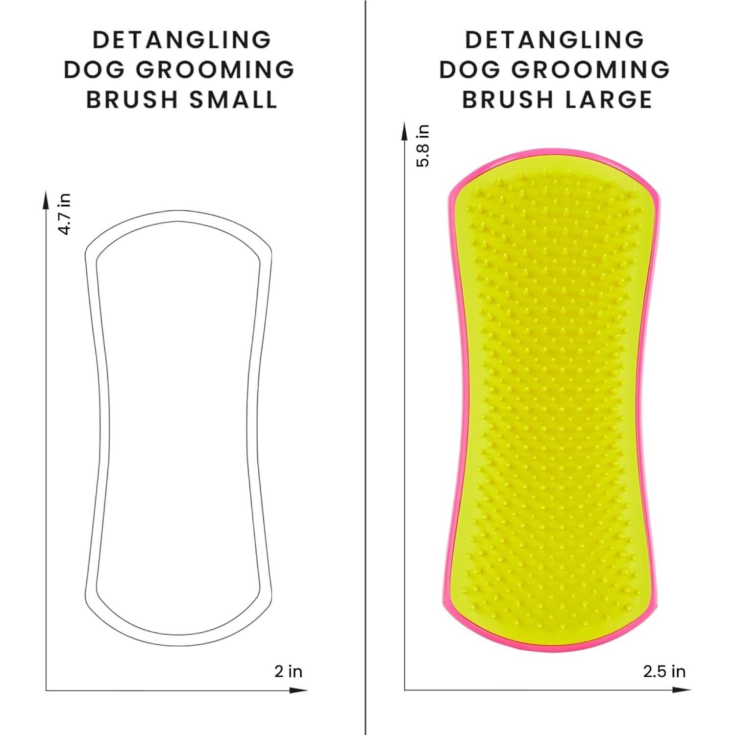 Cepillo Desenredante Pet Teezer Tangle Teezer Grande Rosa Amarillo