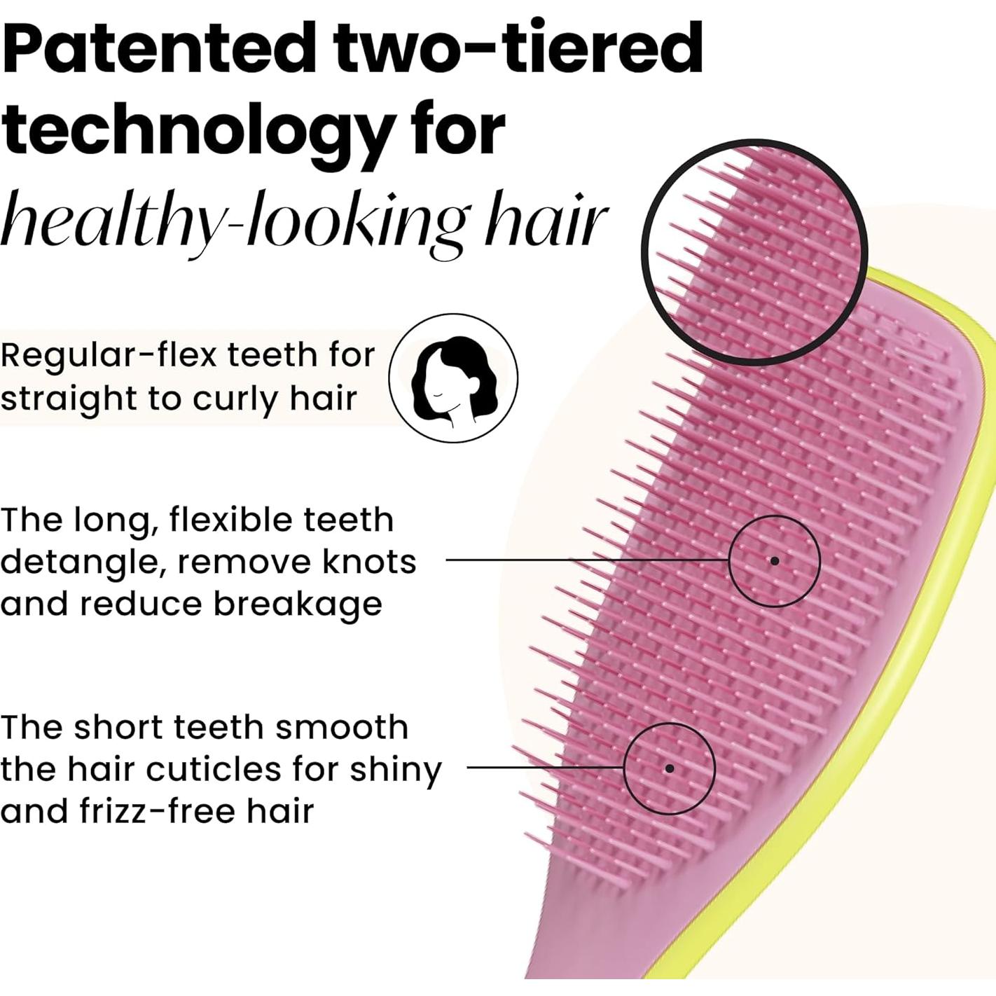 Desenredador de Cabello Tangle Teezer Definitivo Amarillo/Rosa