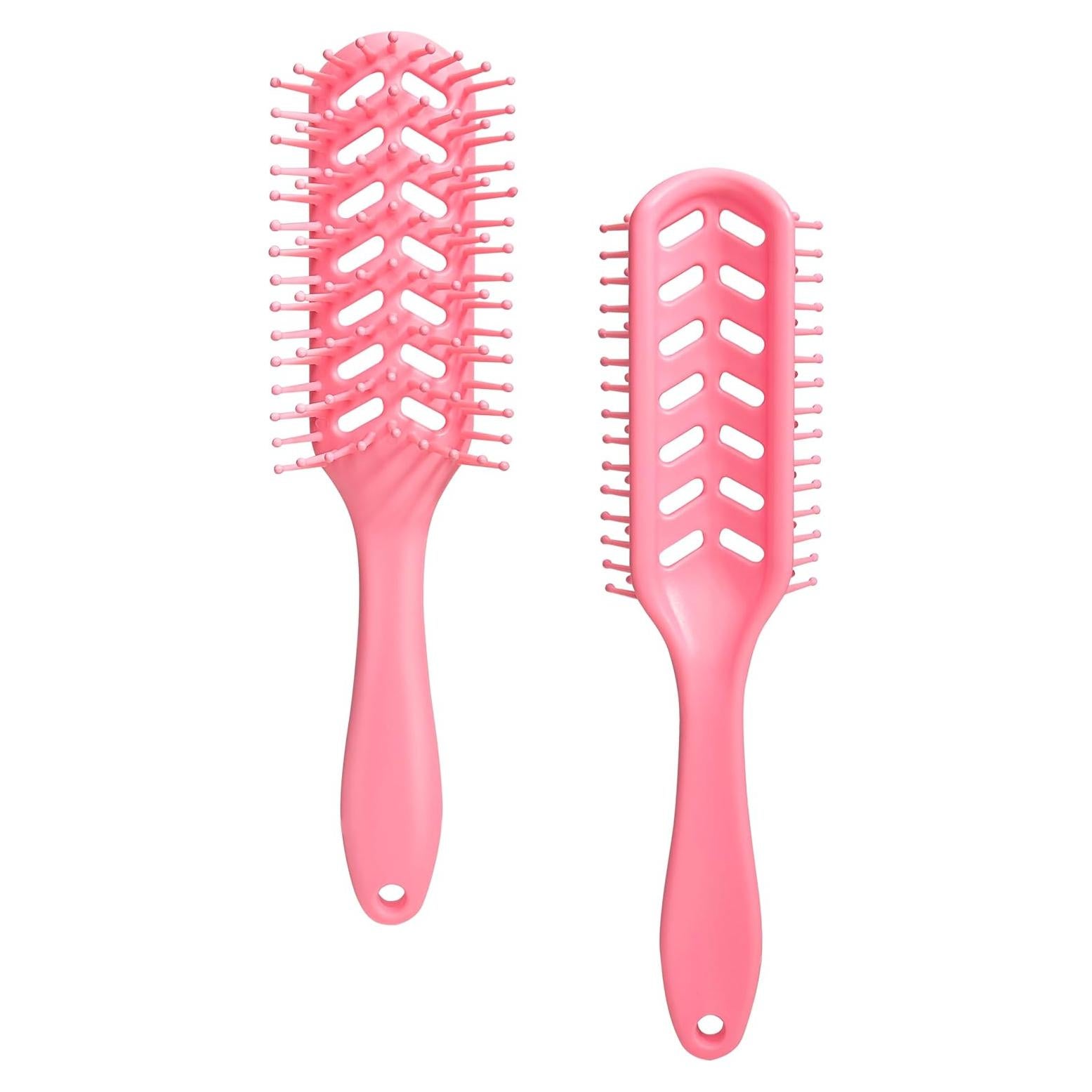 Cepillo Desenredante KUWA para Cabello Rizado y Lacio - Rosa