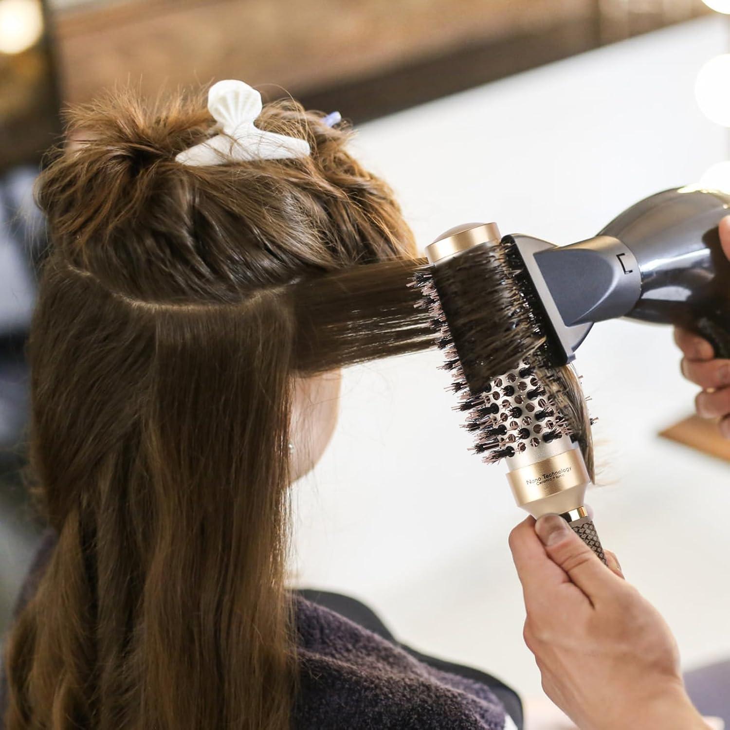 Juego de 3 Cepillos Redondos BTYMS Cerámica Térmica 25.4 cm