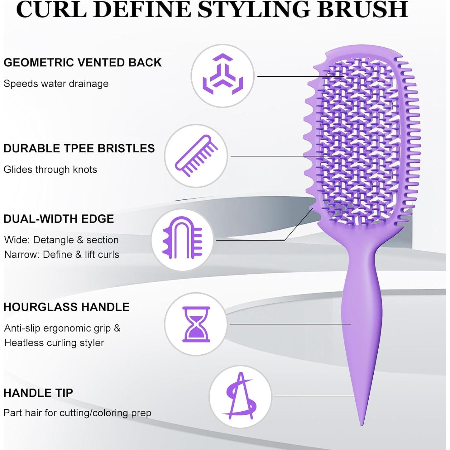 Cepillo Desenredante Doble Cara Weldilgit - Rizos Definidos