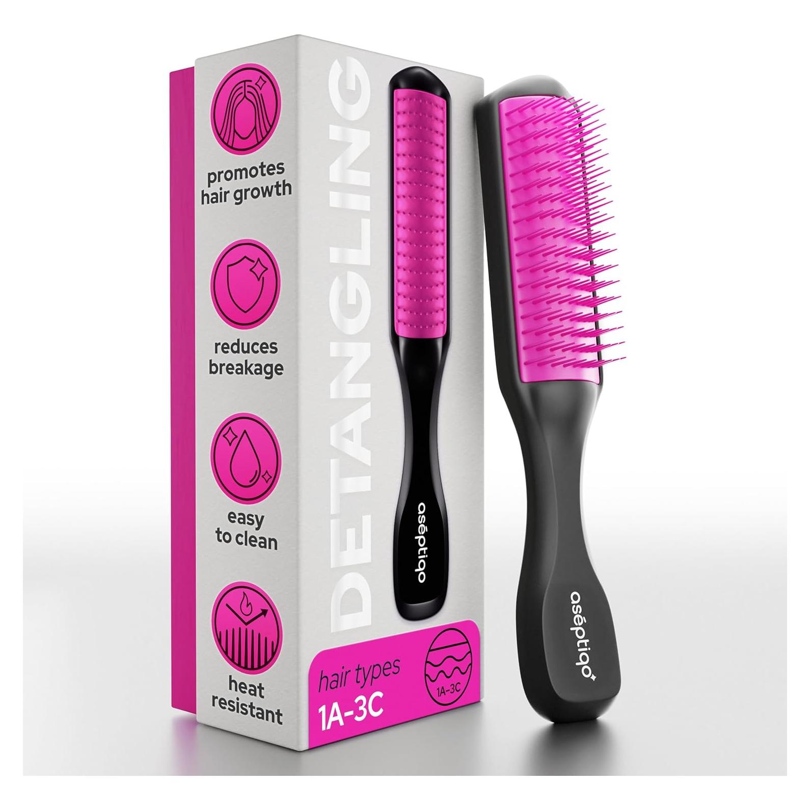 Cepillo Desenredante Aseptiqo Compacto Resistente al Calor