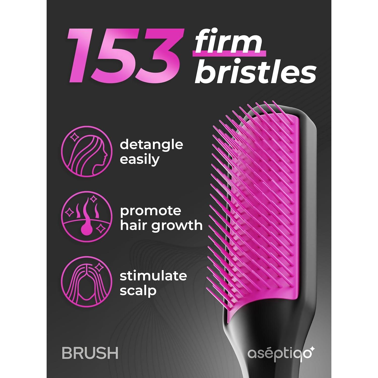 Cepillo Desenredante Aseptiqo Compacto Resistente al Calor