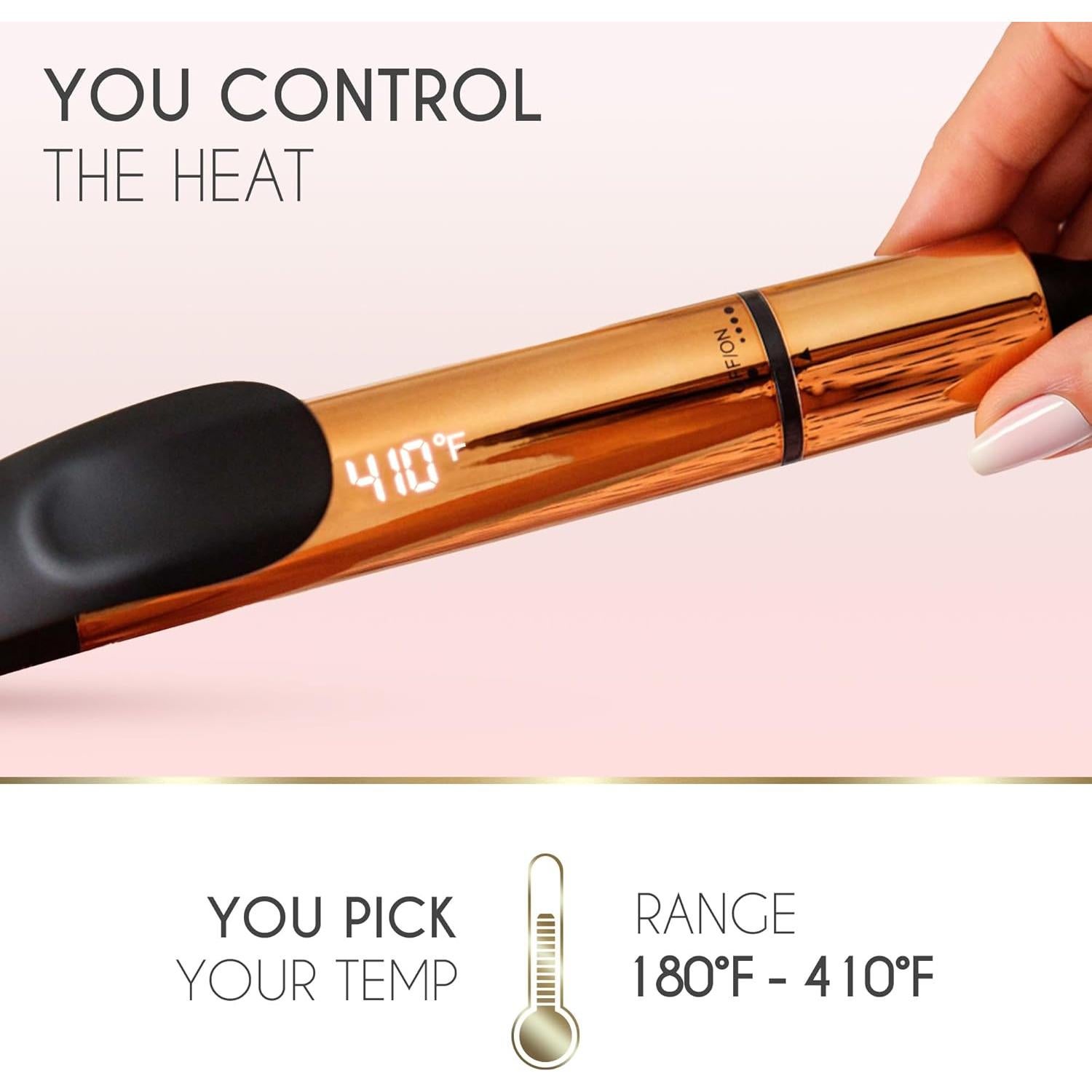 Rizador de Cabello ELLA BELLA 1 Pulgada Cerámica Profesional