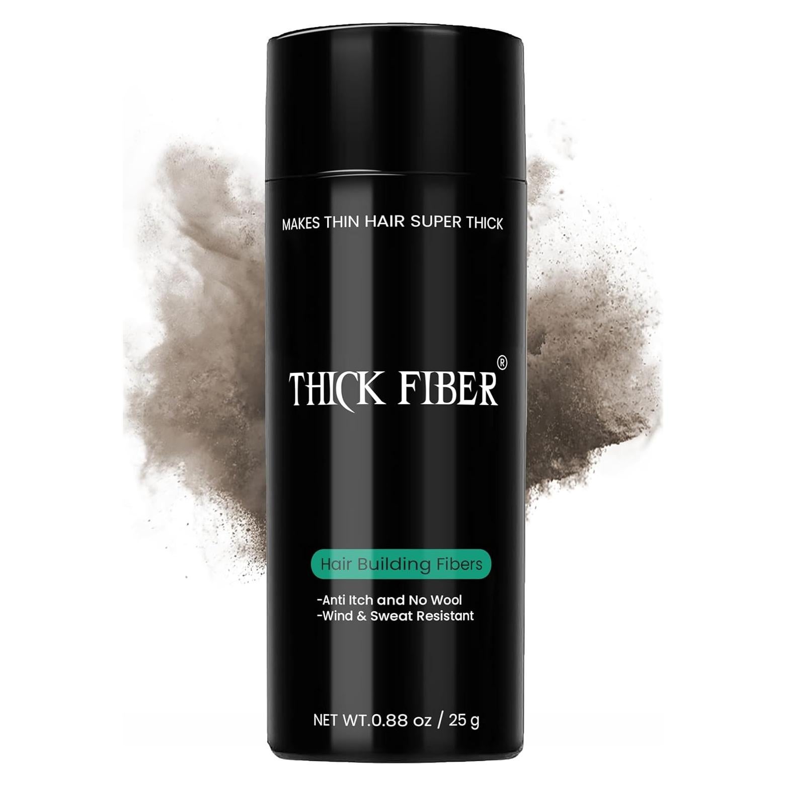 Fibras Gruesas para Cabello Fino Marrón Medio 25g - Relleno Natural