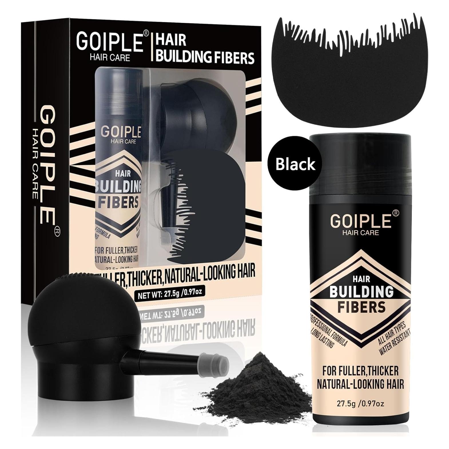 Juego de Aplicador de Fibra Capilar WOZUTUNT 3 en 1 Negro