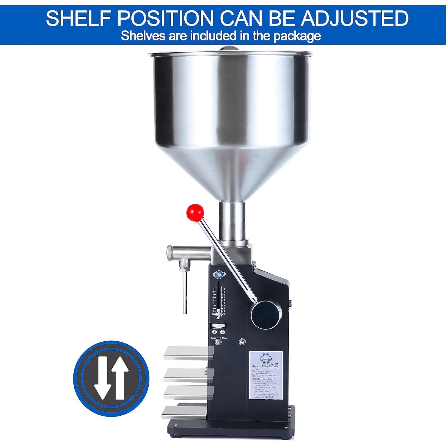 Llenadora Manual Sumeve A03 Pro 5-55ml para Líquidos y Pastas