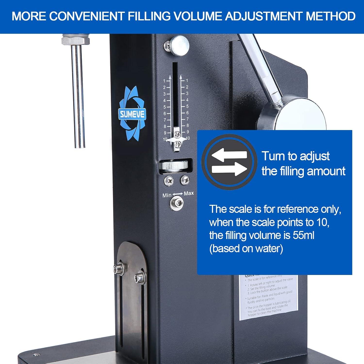 Llenadora Manual Sumeve A03 Pro 5-55ml para Líquidos y Pastas