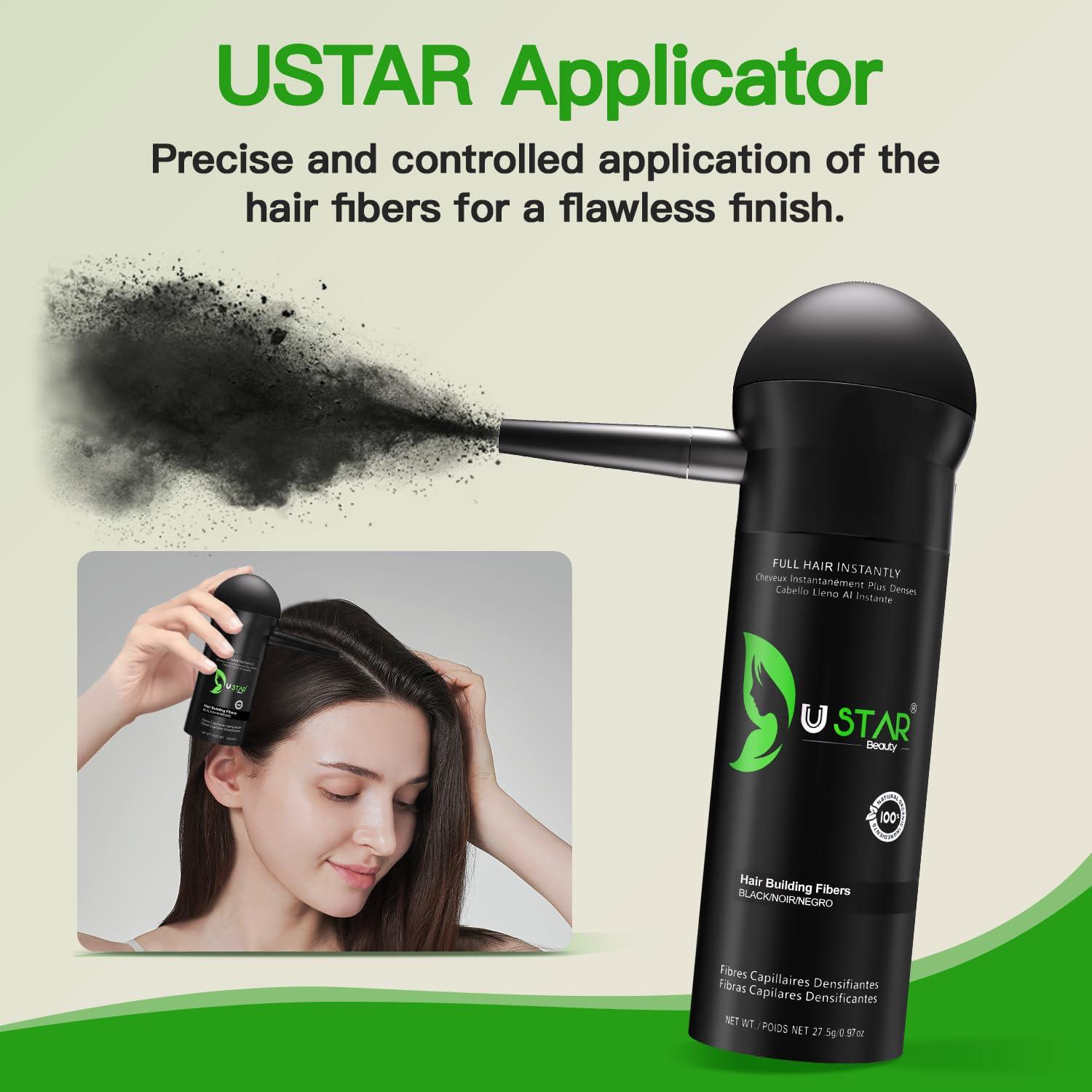 Juego de Fibras para Cabello USTAR 5 en 1 - Negro 77.5g