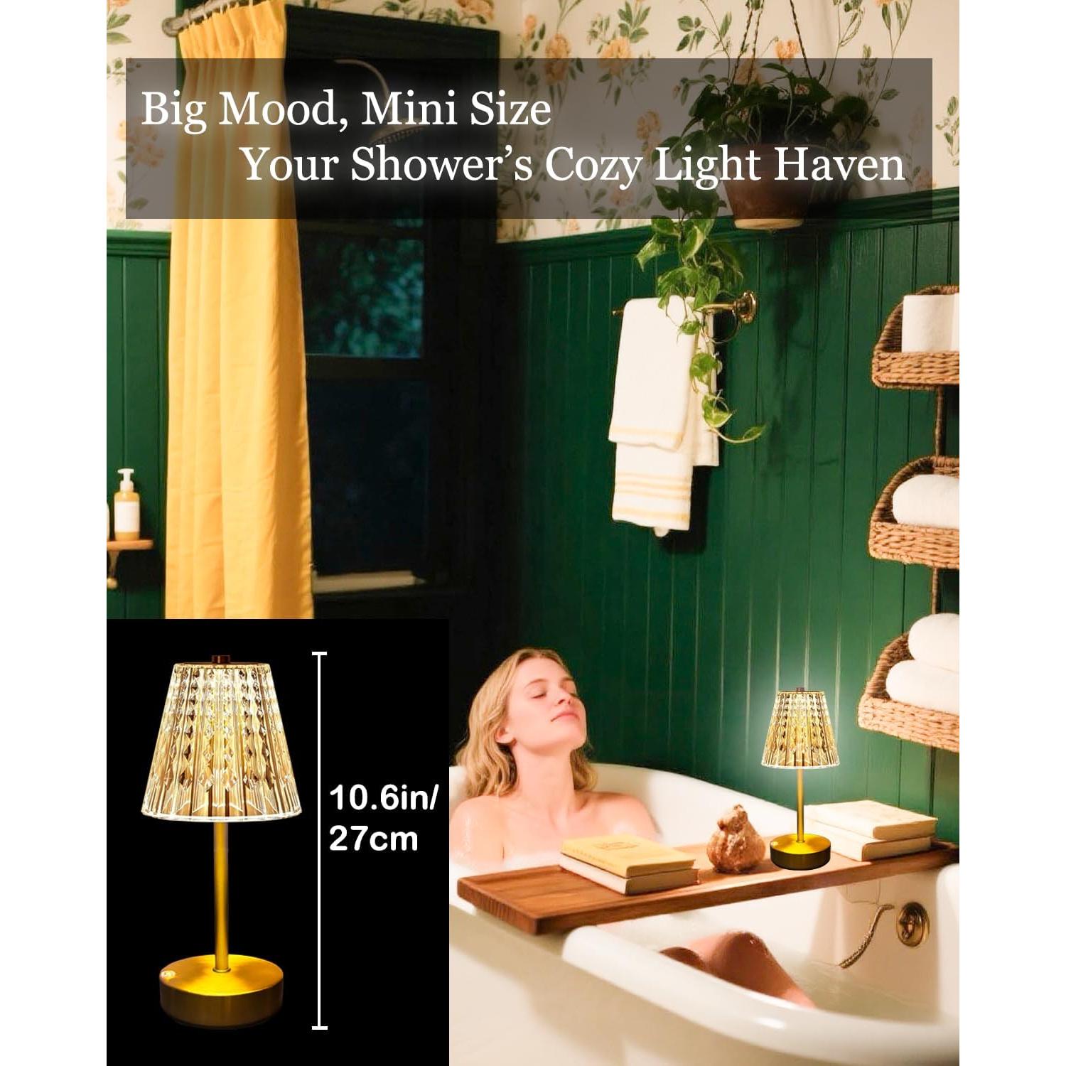 Lámpara de Mesa Inalámbrica Dorada 5000mAh LamparaDecor