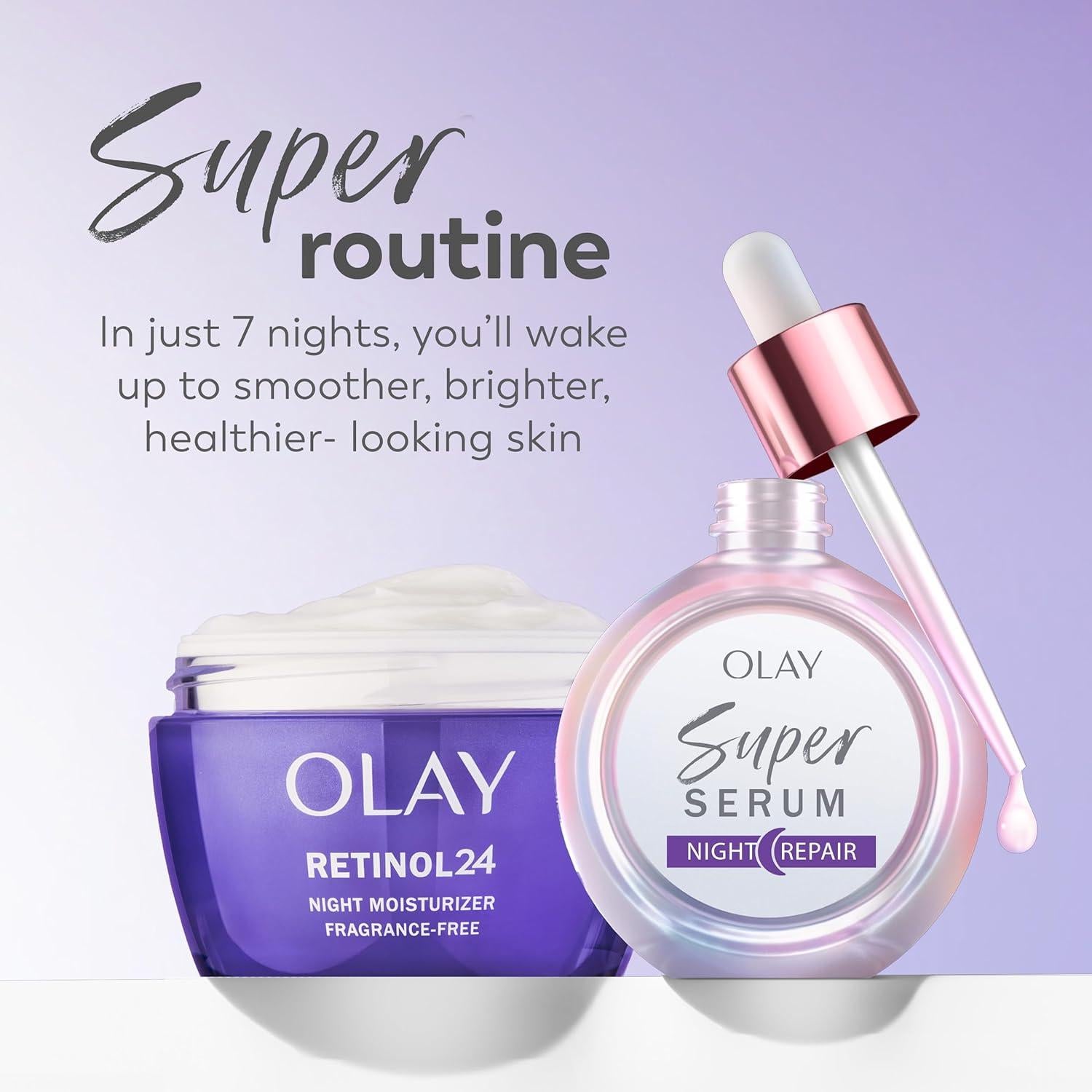 Olay Super Serum Nocturno Sin Fragancia 38 g - 5 en 1 Hidratante
