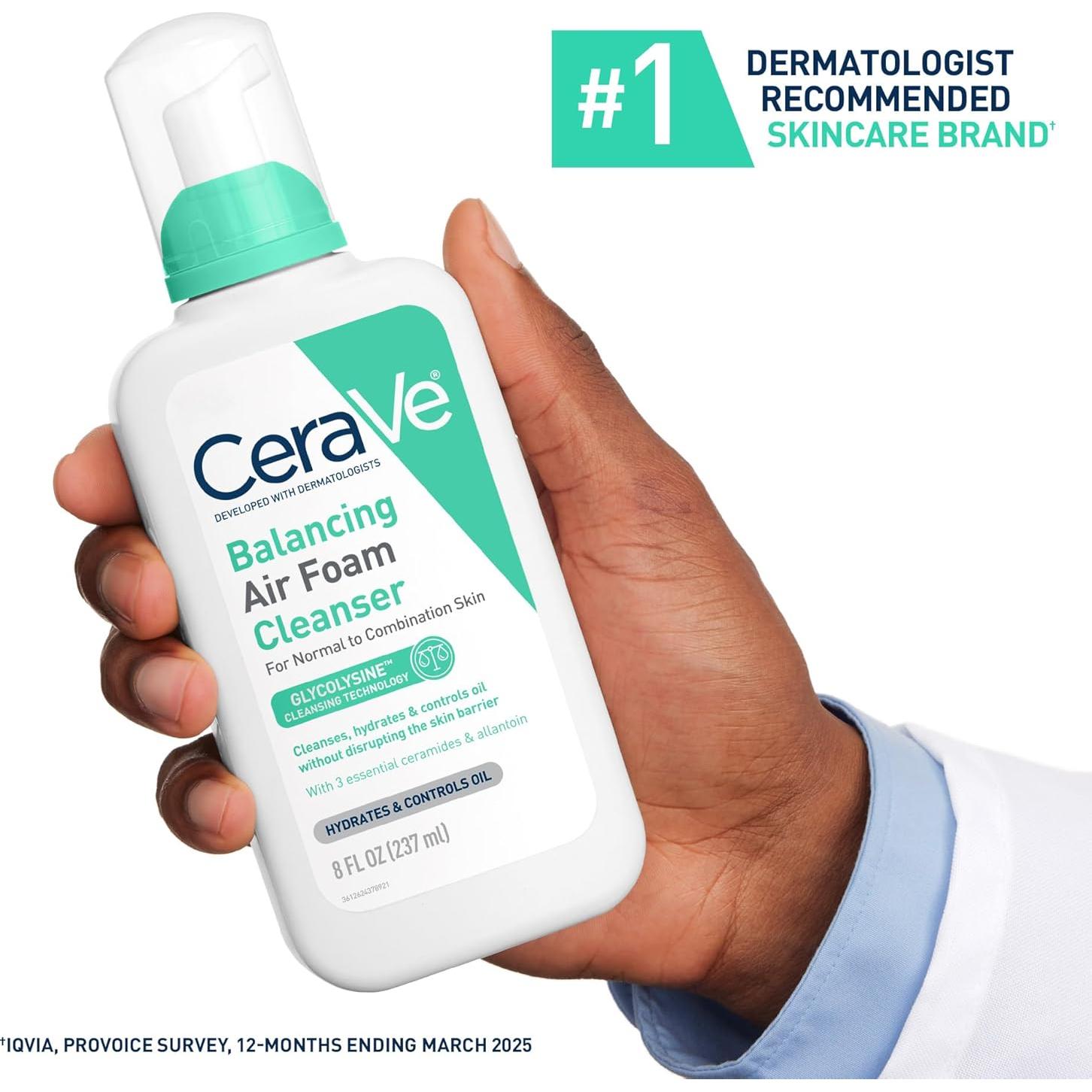 CeraVe Limpiador Facial Espuma 289.9g Piel Mixta Hidratante