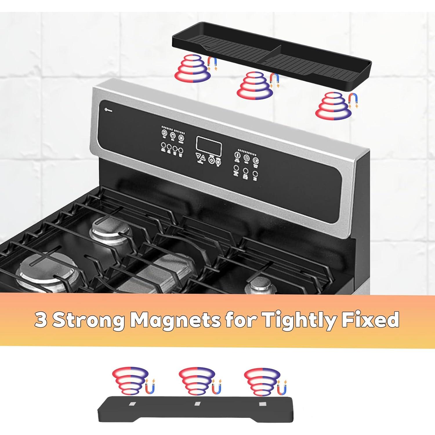 Estante Magnético de Silicona BoBoWalk 76 cm Negro para Cocina