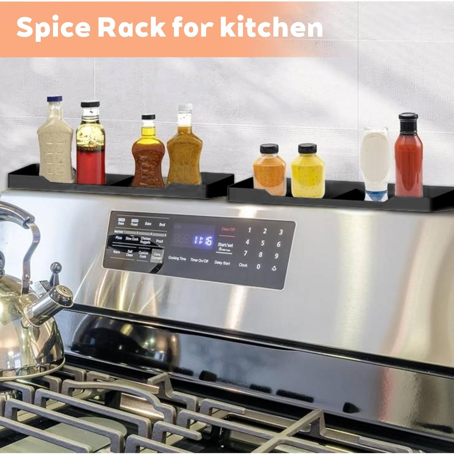 Estante Magnético de Silicona BoBoWalk 76 cm Negro para Cocina