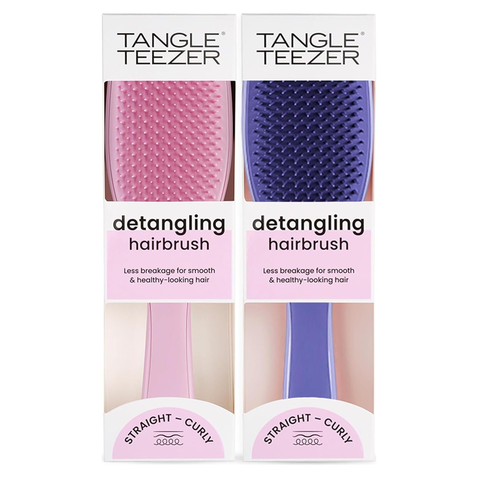 Cepillo Desenredante Tangle Teezer Duo Rosa y Púrpura Lila