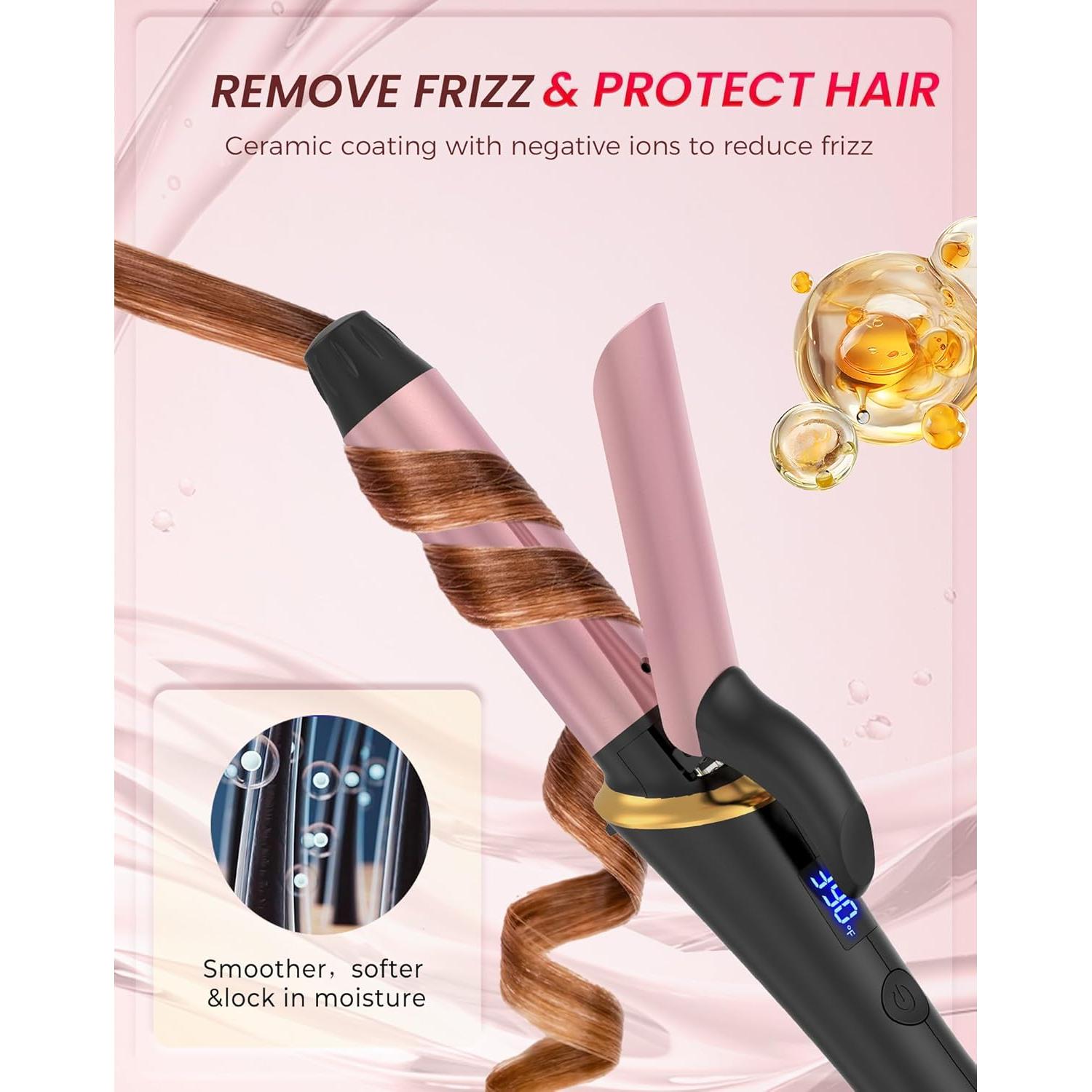 Mini Plancha de Rizar Ukliss Doble Voltaje 5 Temperaturas 30s