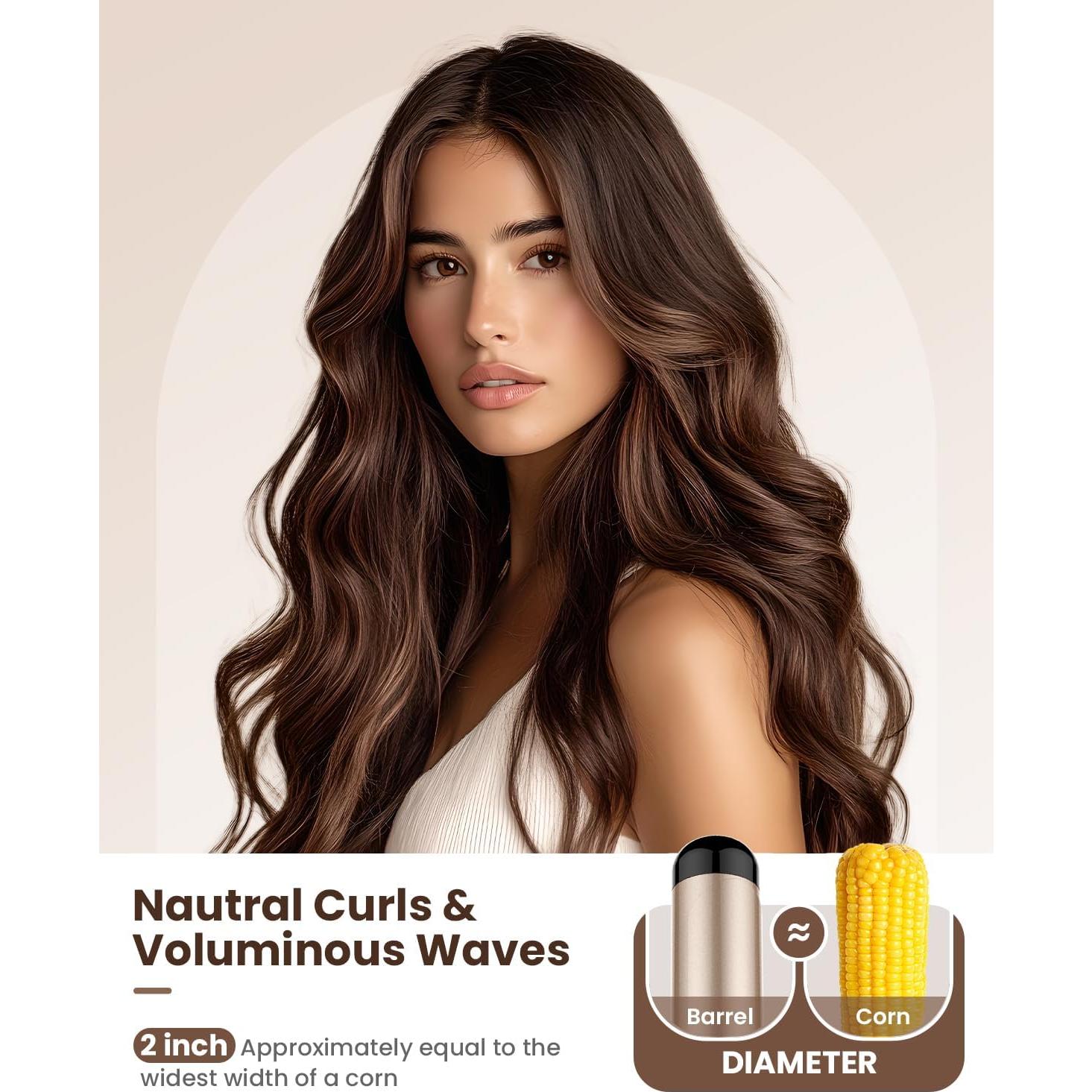 Plancha de Rizar Hoson 2 Pulgadas Cerámica 10 Temperaturas