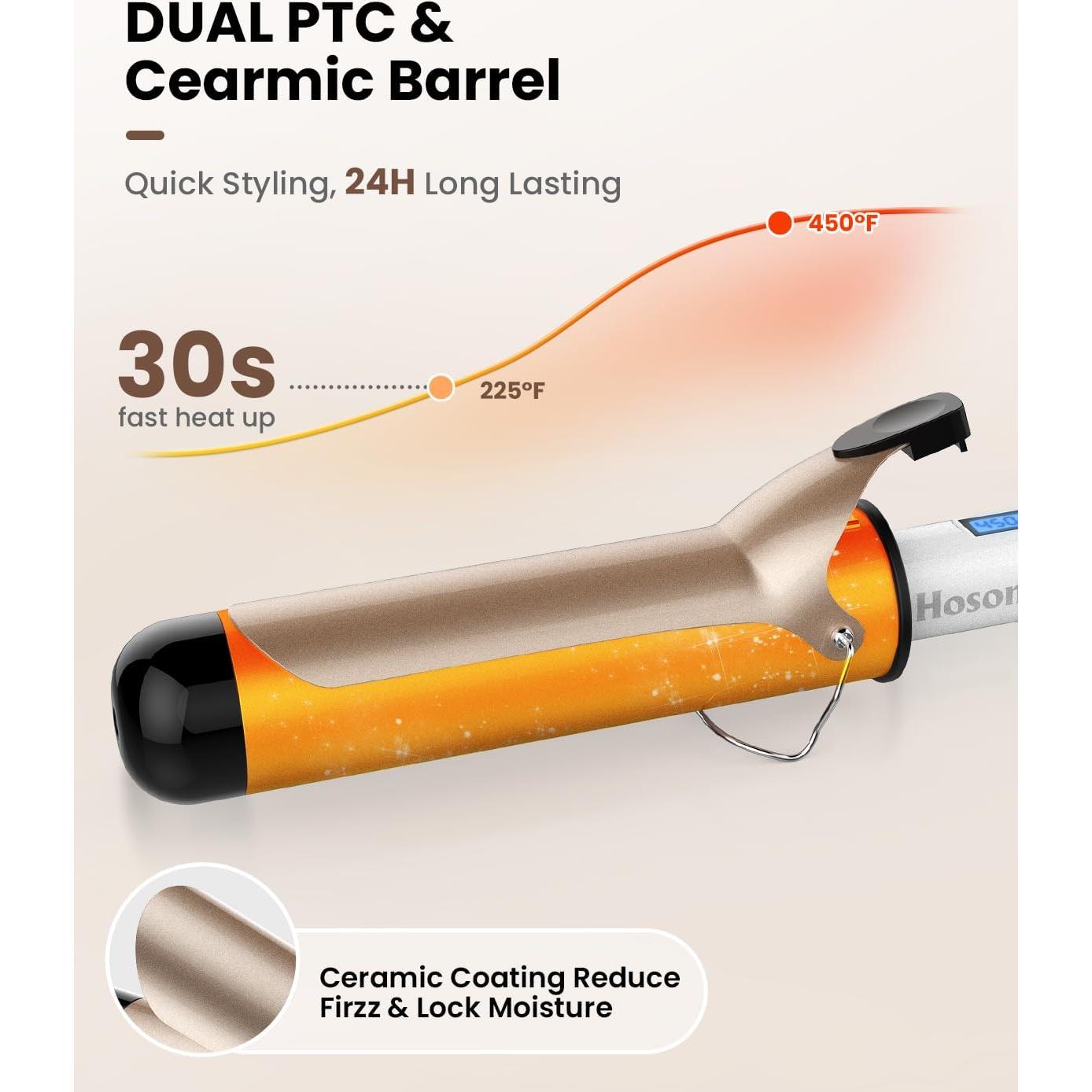 Plancha de Rizar Hoson 2 Pulgadas Cerámica 10 Temperaturas