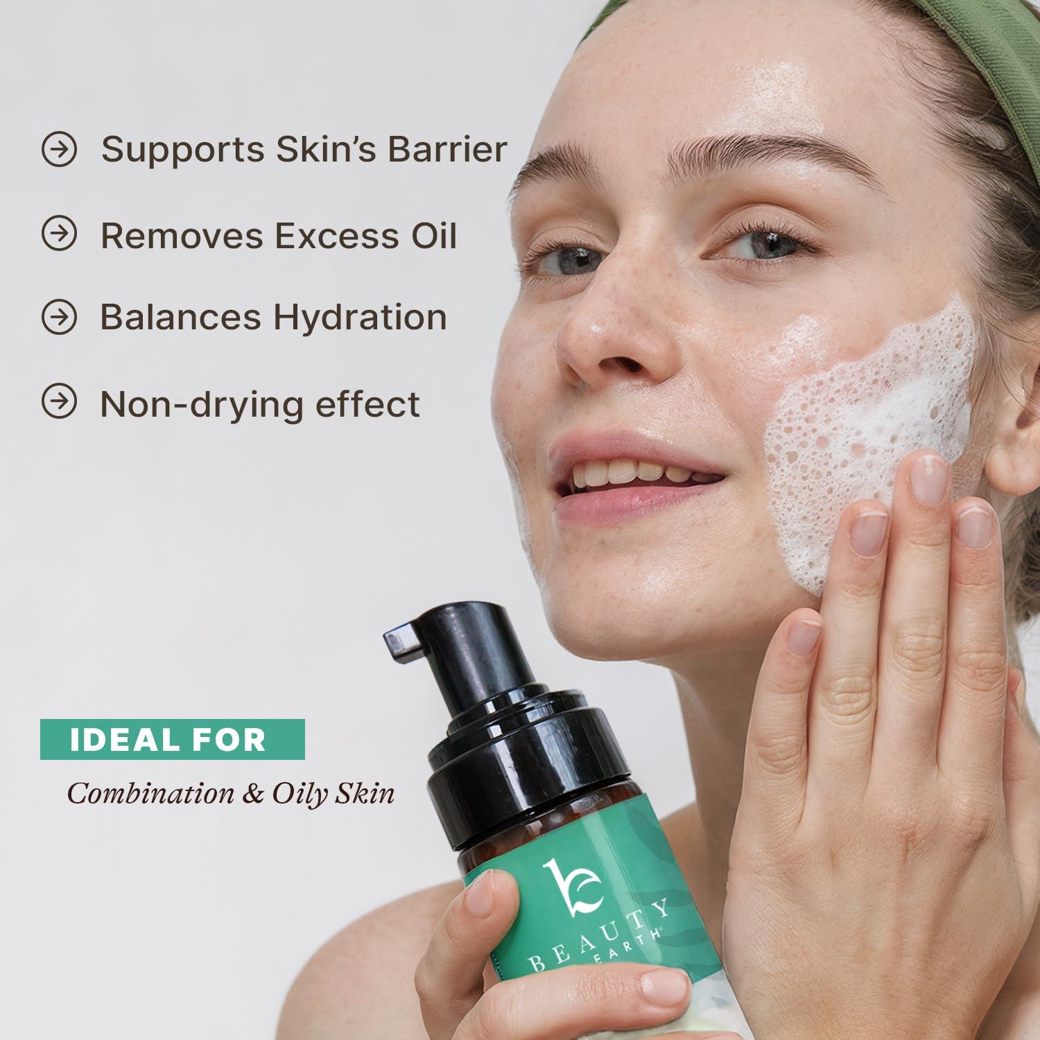 Limpiador Facial Espumoso Beauty by Earth 124 ml - Natural y Suave