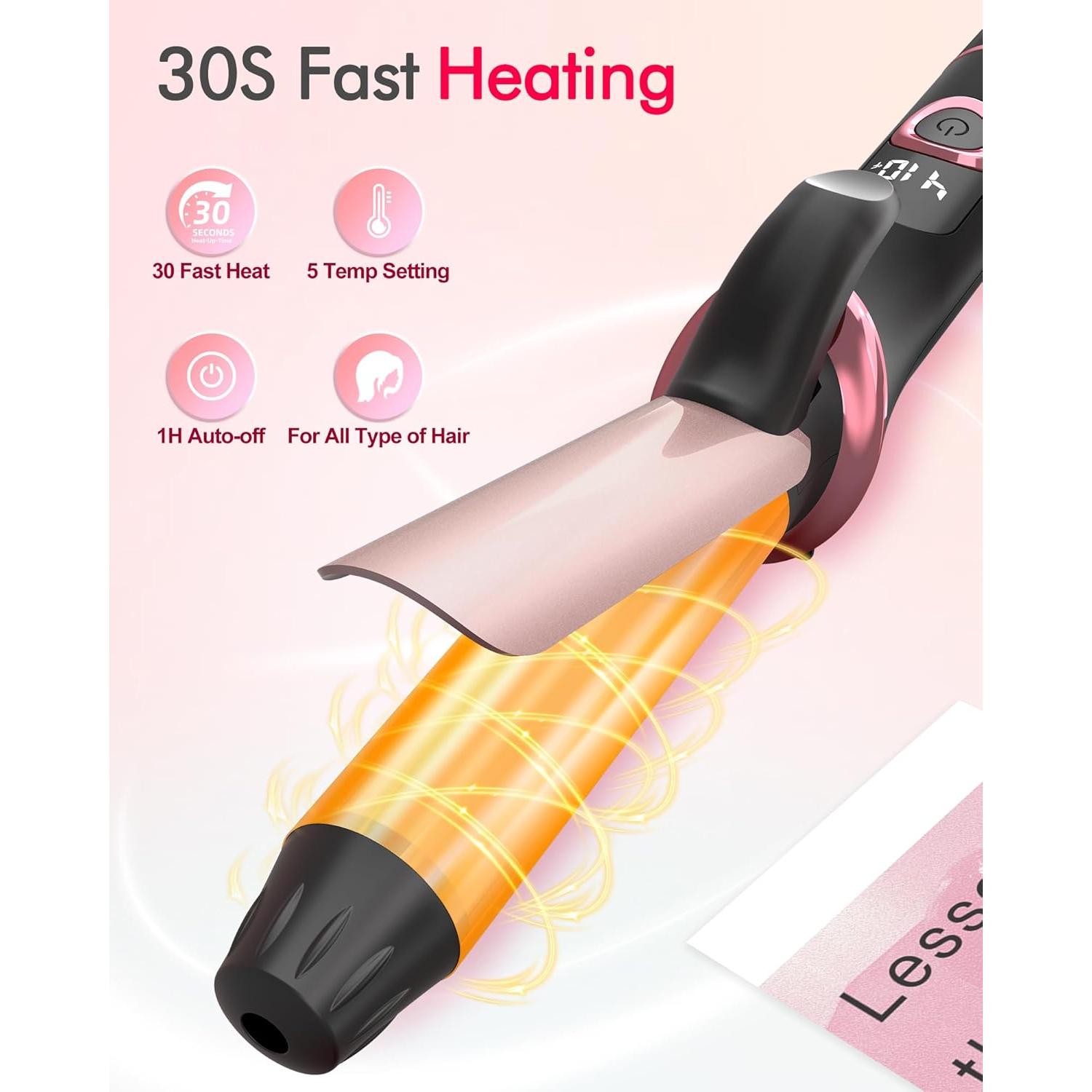 Mini Plancha de Rizar NFie Doble Voltaje 25.4 cm 210°C