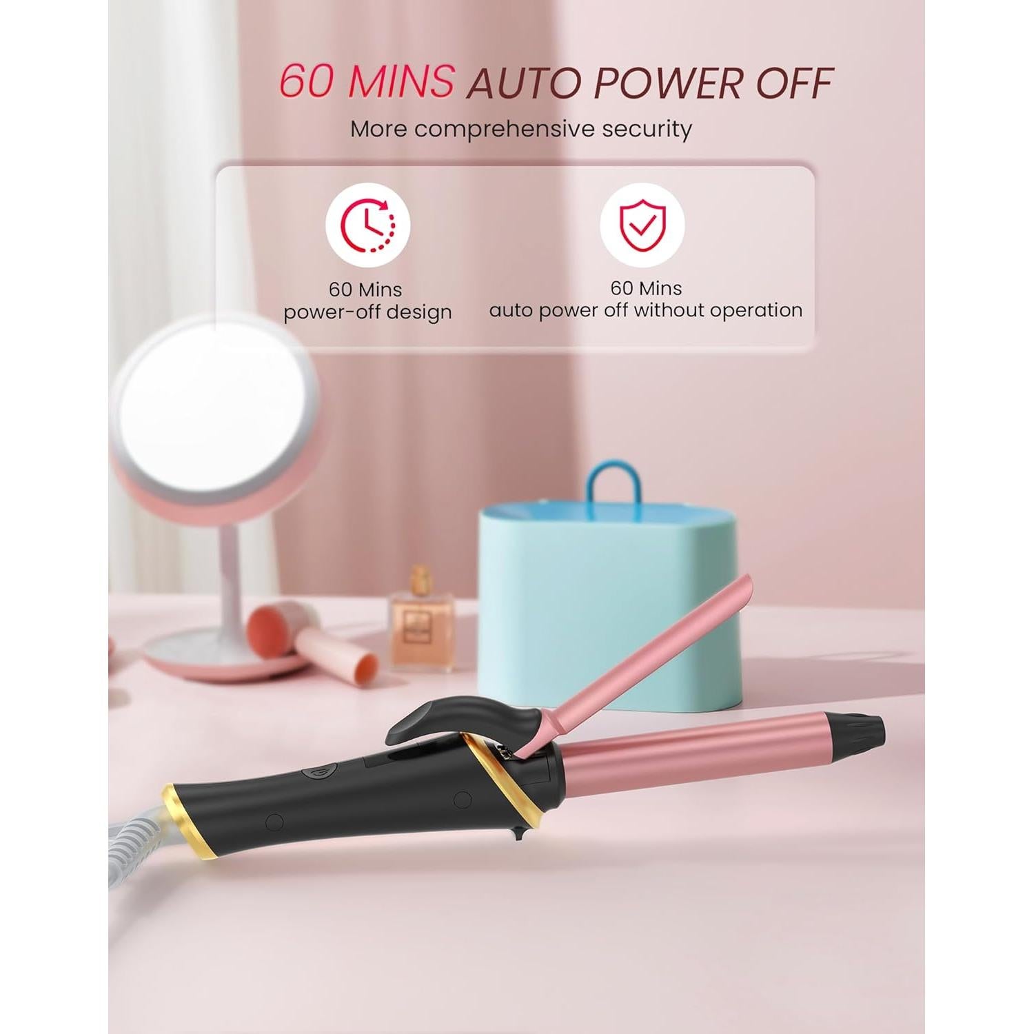 Mini Plancha de Rizar UKLISS 3/4" Doble Voltaje 5 Temperaturas