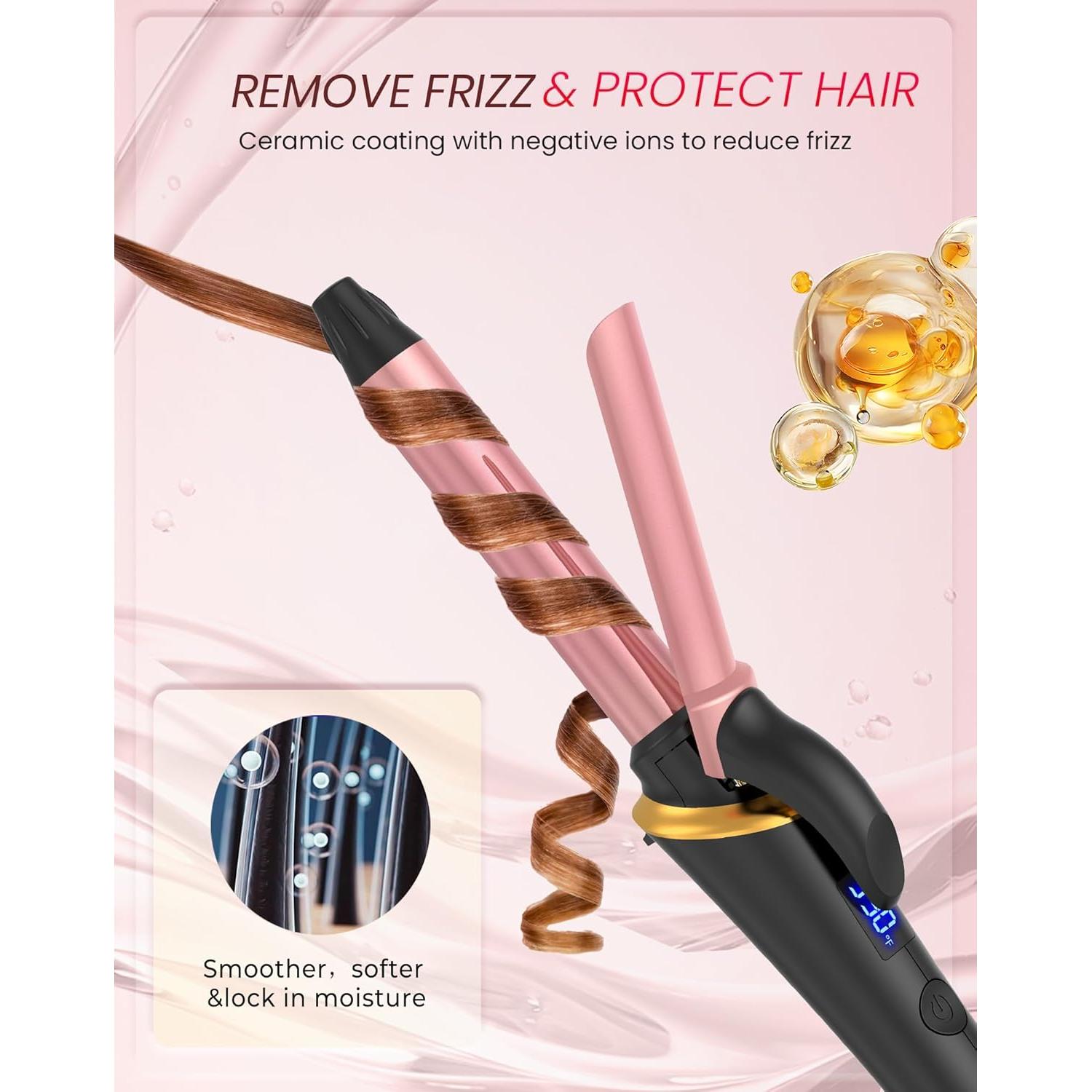 Mini Plancha de Rizar UKLISS 3/4" Doble Voltaje 5 Temperaturas