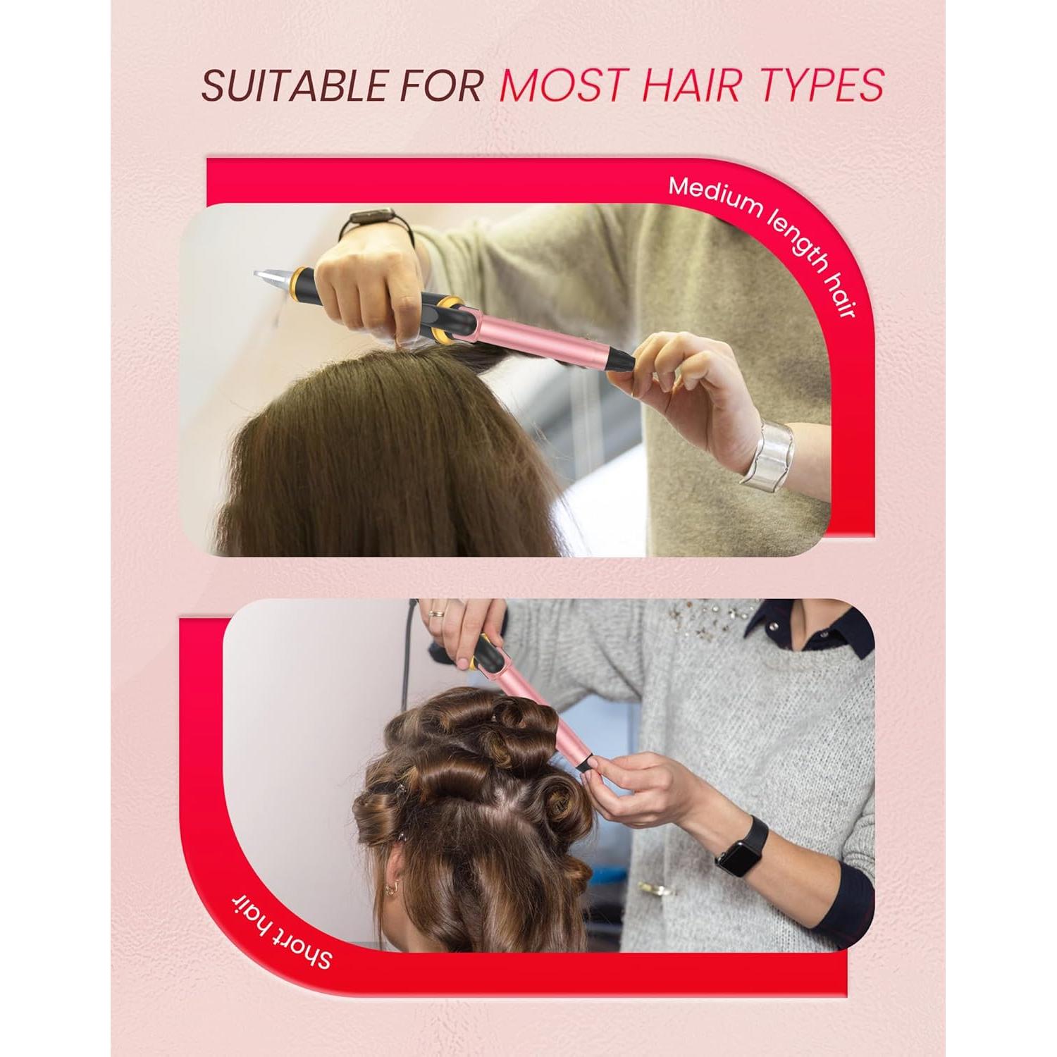 Mini Plancha de Rizar UKLISS 3/4" Doble Voltaje 5 Temperaturas