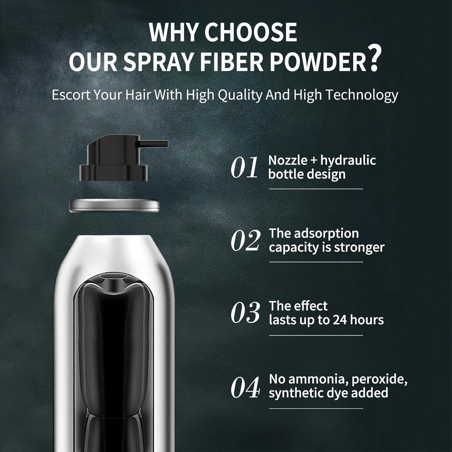 Spray de Fibra Capilar Sevich 120ml Marrón Oscuro - Acondicionador Instantáneo