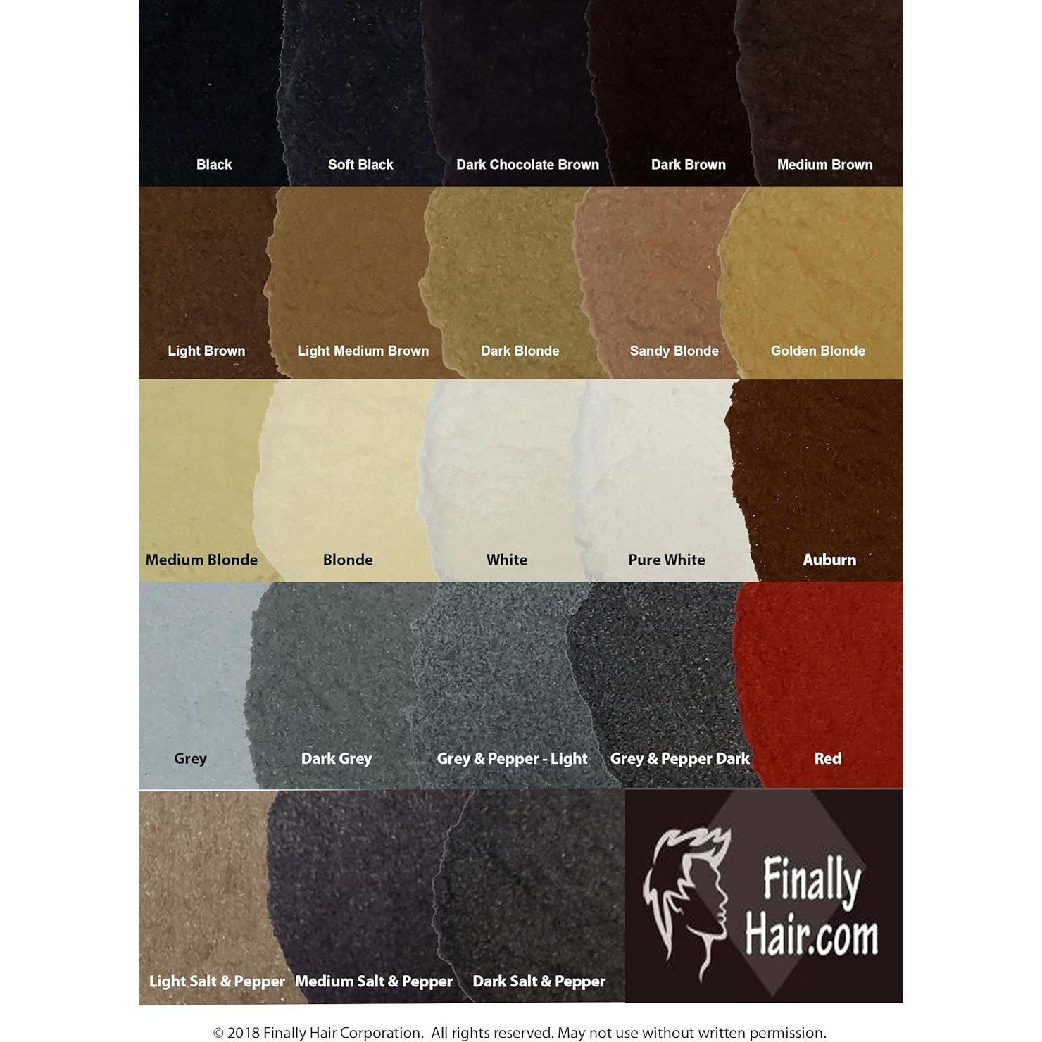 Bolsa de recarga de fibras para cabello Finally - 56g Rubio claro medio