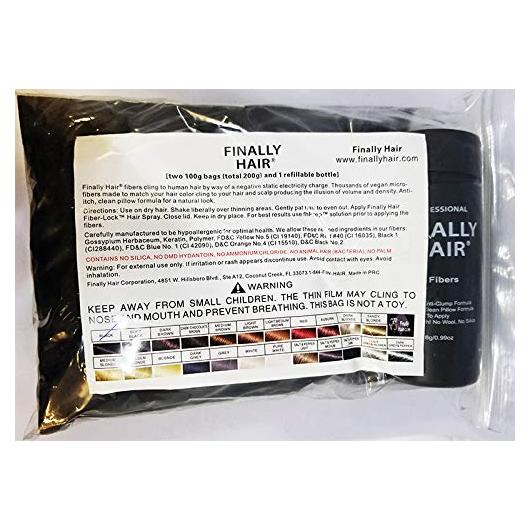 Fibras para el Cabello 200g Finally Hair Marrón Claro