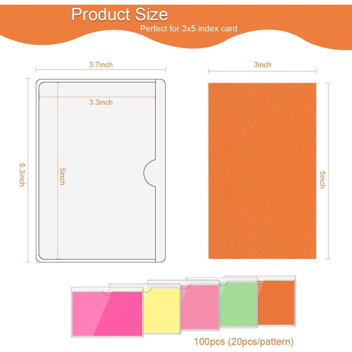 Paquete de 30 Sujetadores Adhesivos Transparentes SUMERX 3x5"