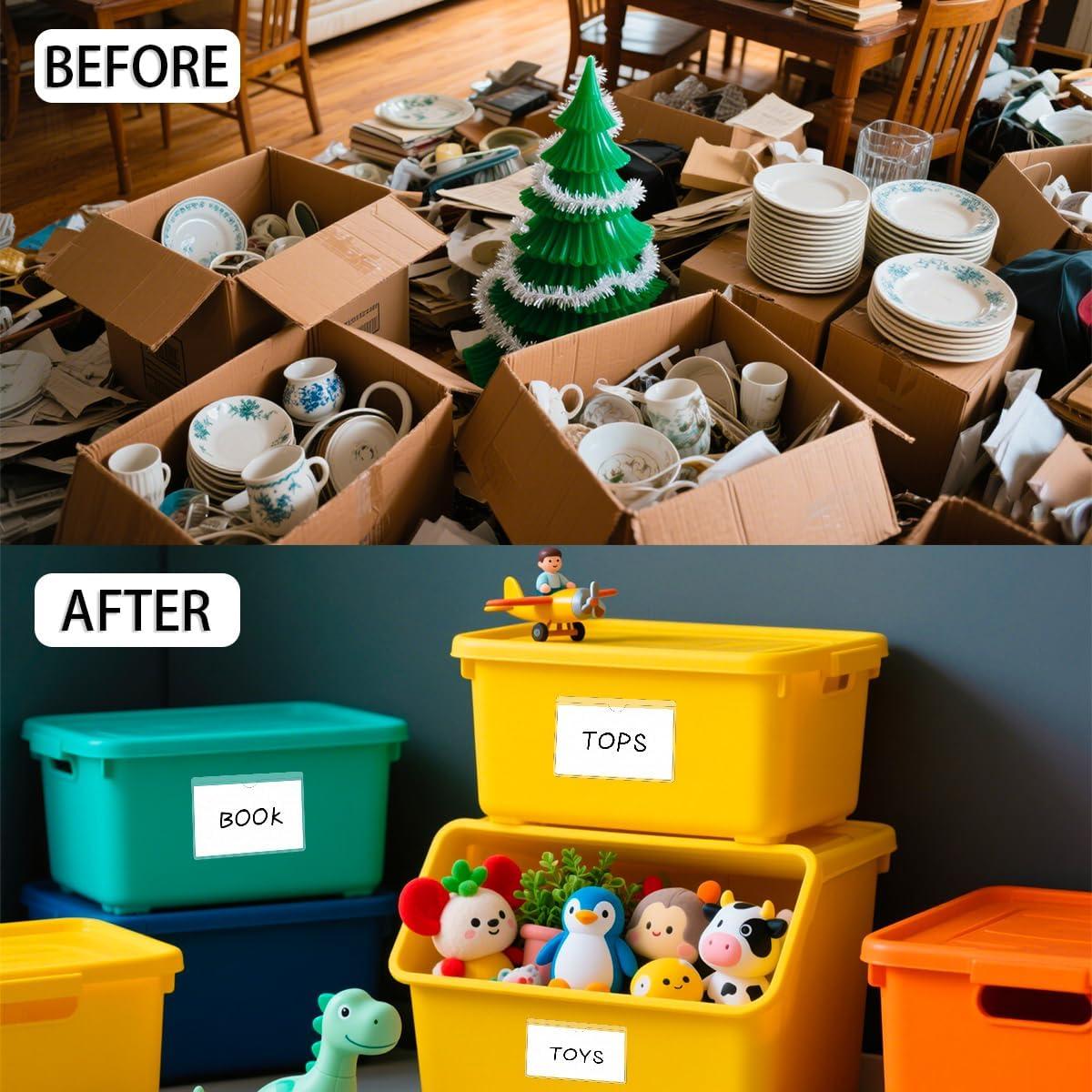 Paquete de 30 Sujetadores Adhesivos Transparentes SUMERX 3x5"