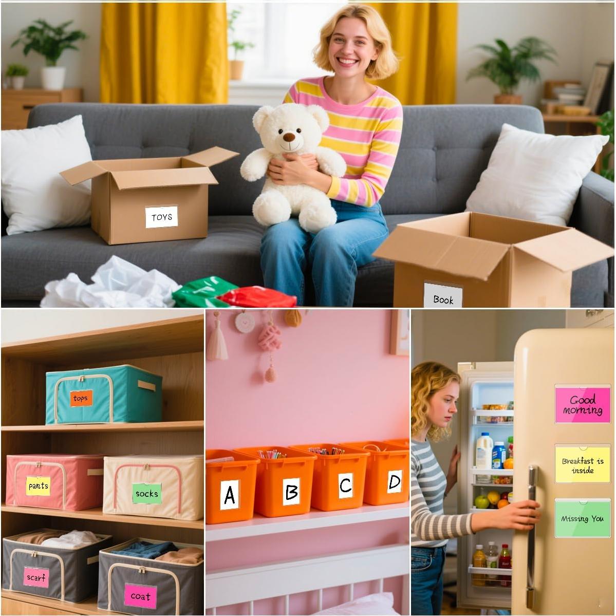 Paquete de 30 Sujetadores Adhesivos Transparentes SUMERX 3x5"