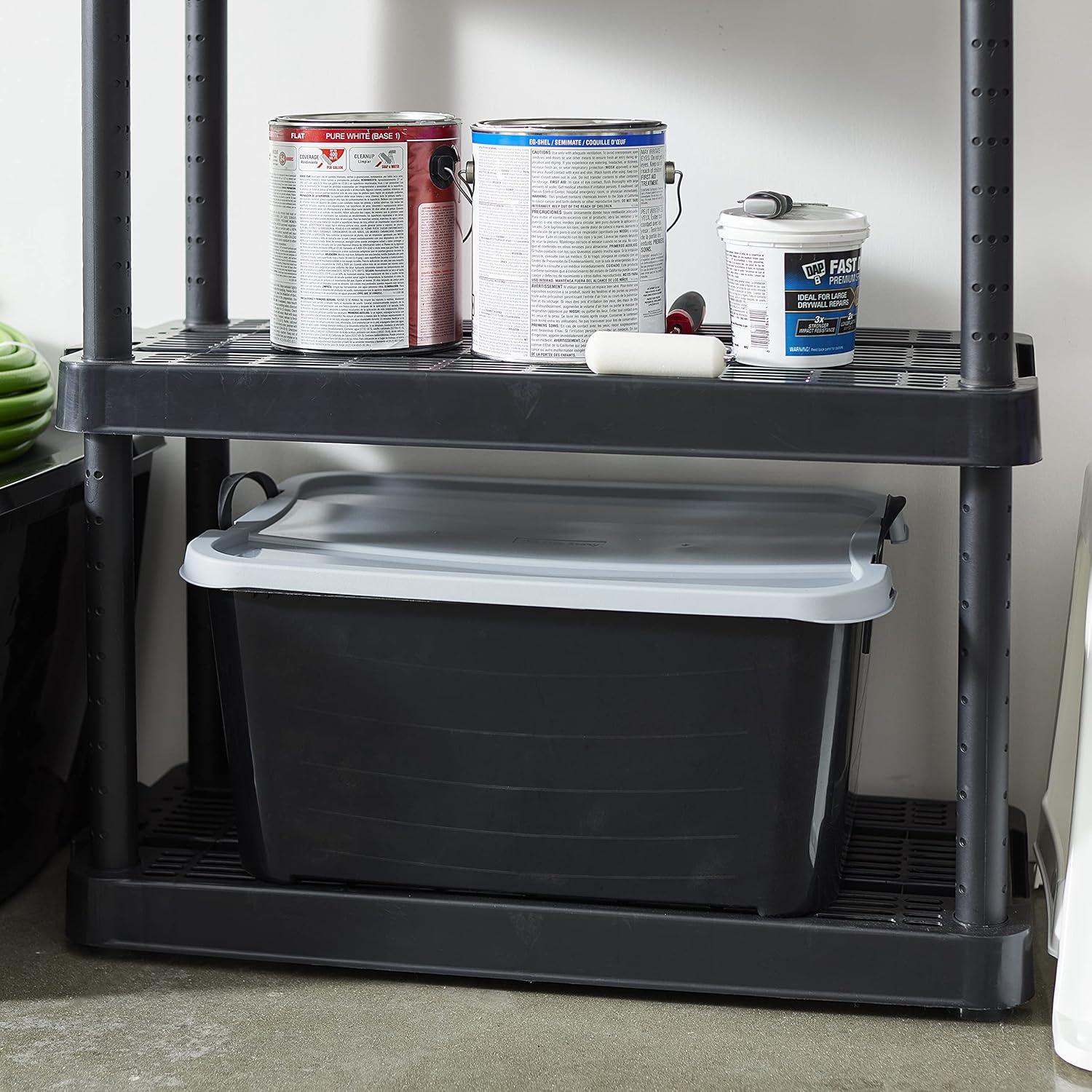 Contenedores de Almacenamiento Historia de Vida 6-Pack 52L Negro/Gris