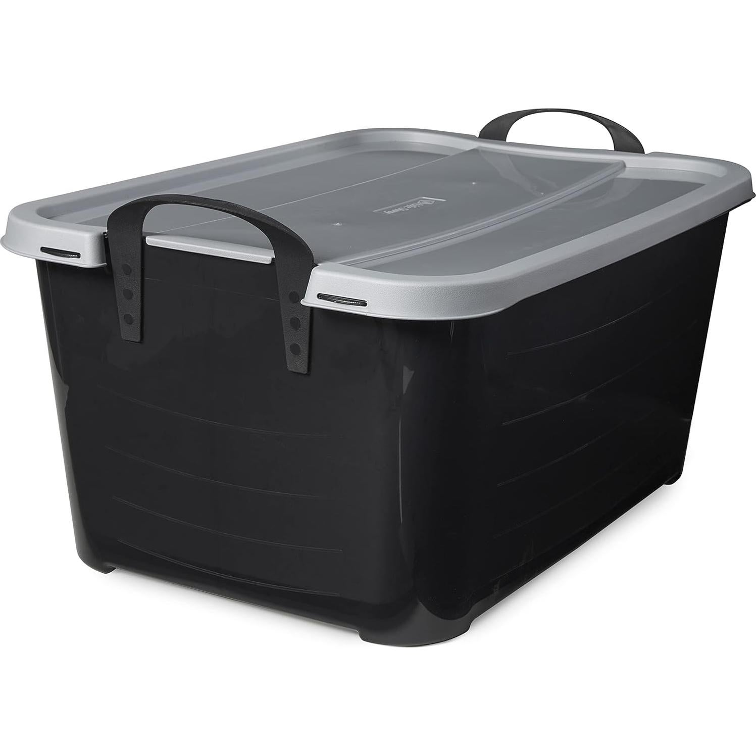 Contenedores de Almacenamiento Historia de Vida 6-Pack 52L Negro/Gris