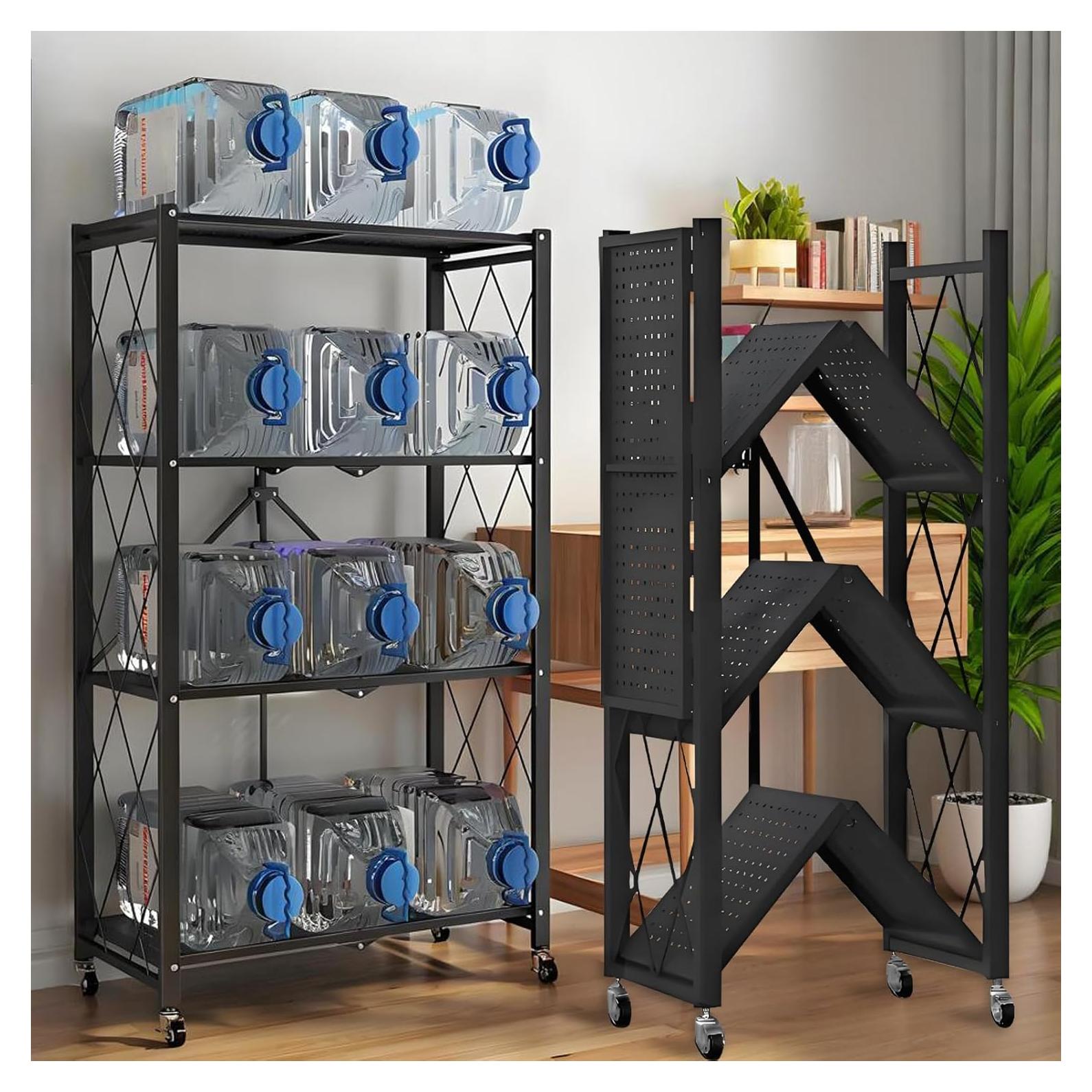 Estante de Metal Plegable GOARLPEY 4 Niveles 71x36x127 cm