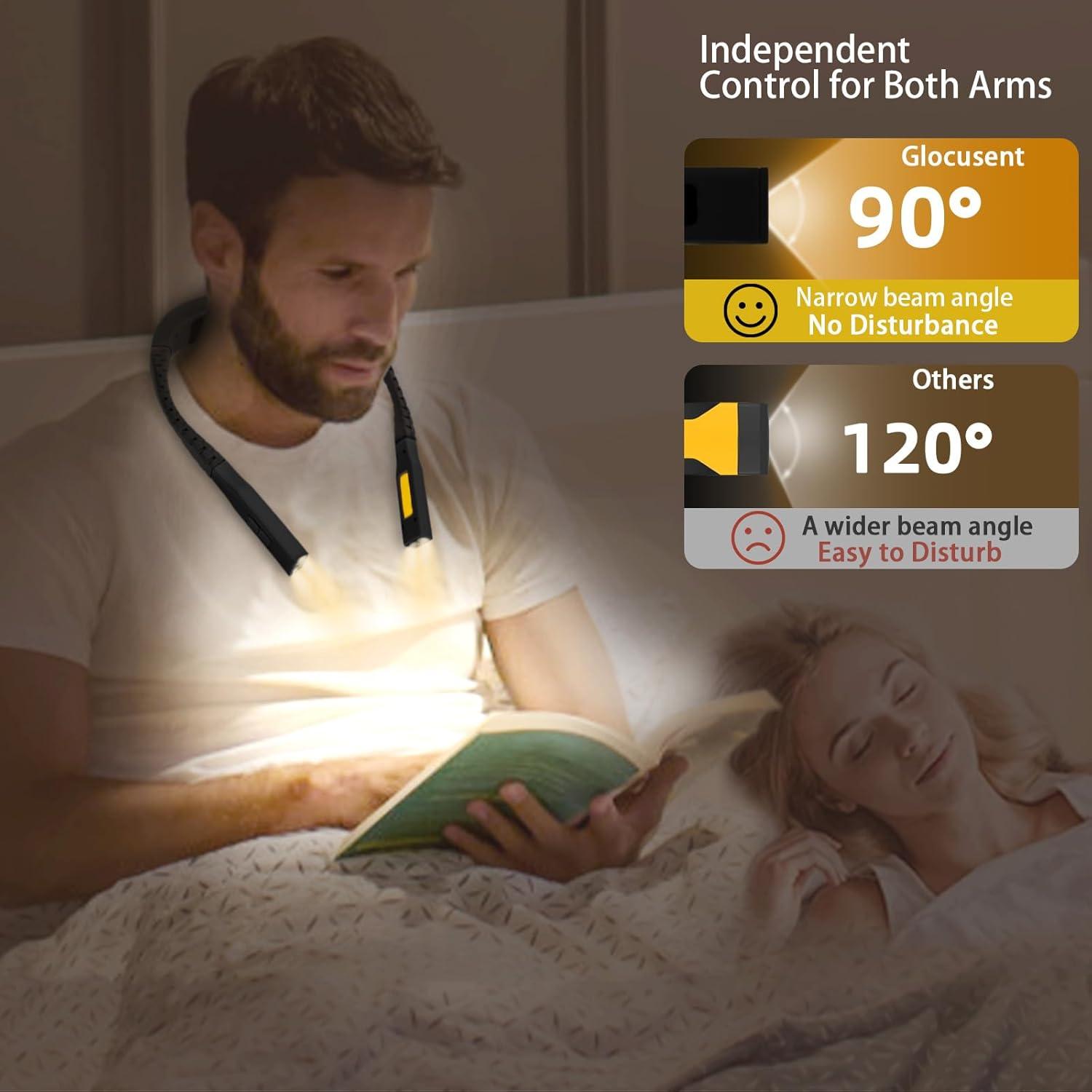 Luz de Cuello Recargable Gladwork 1200mAh 4 Luces Ajustables