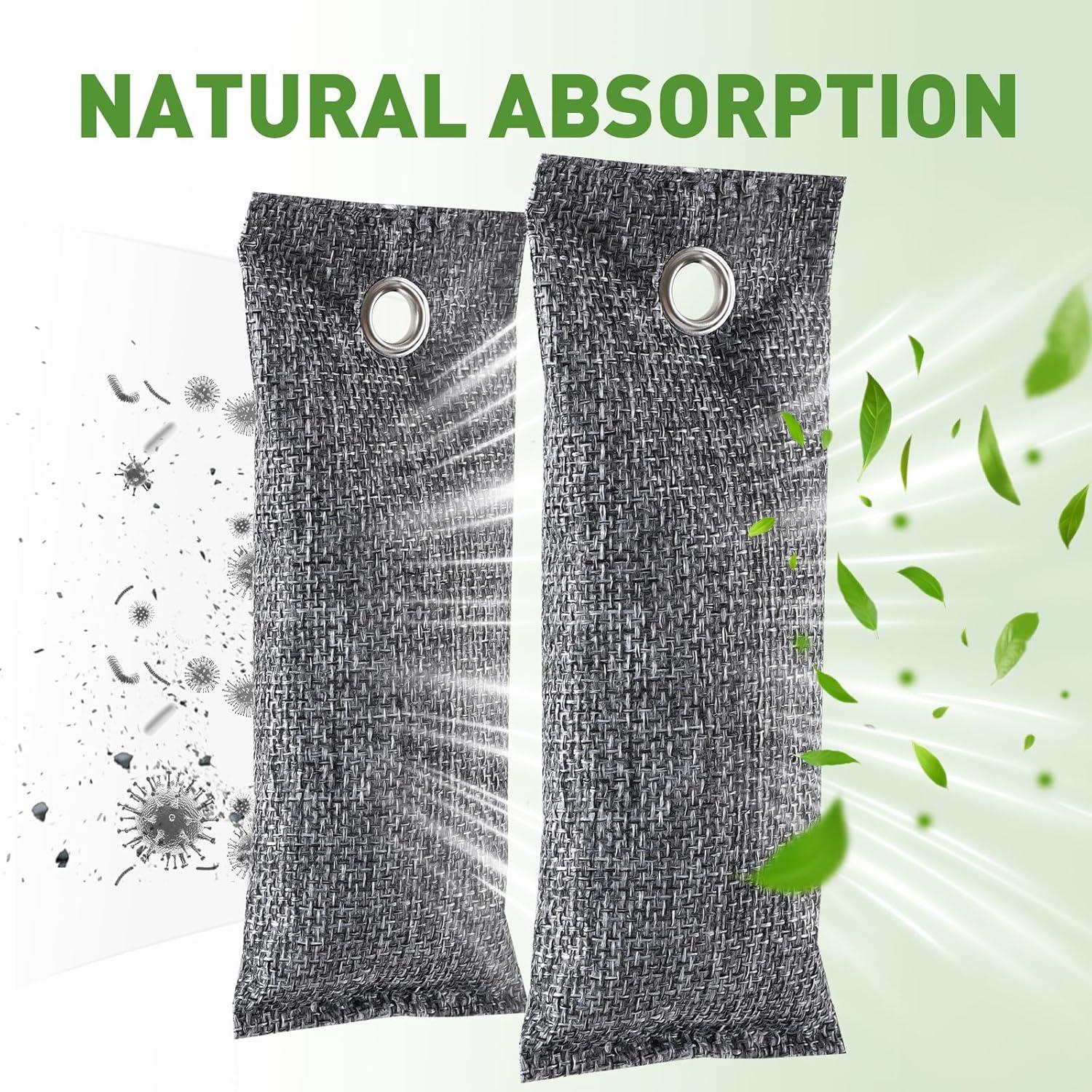 8 Pack Desodorantes de Carbón Activado TUXIYA 50g - Eliminador de Olores