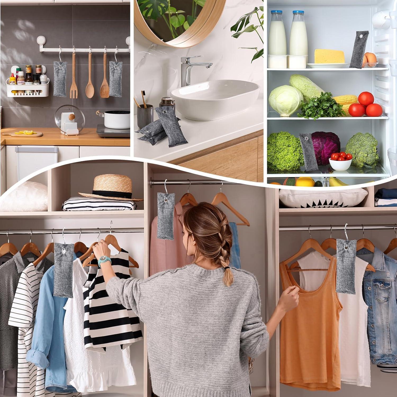 8 Pack Desodorantes de Carbón Activado TUXIYA 50g - Eliminador de Olores