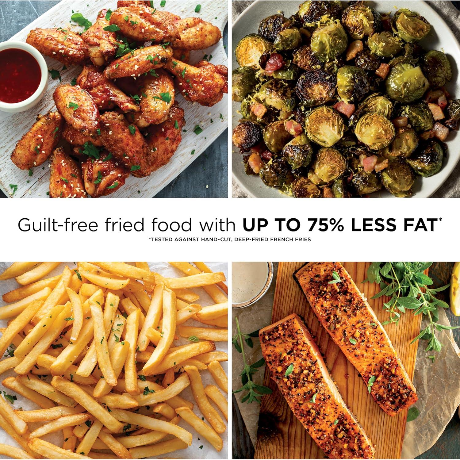 Freidora de Aire Ninja Pro XL 6.5QT 7 en 1 Max Crisp Gris