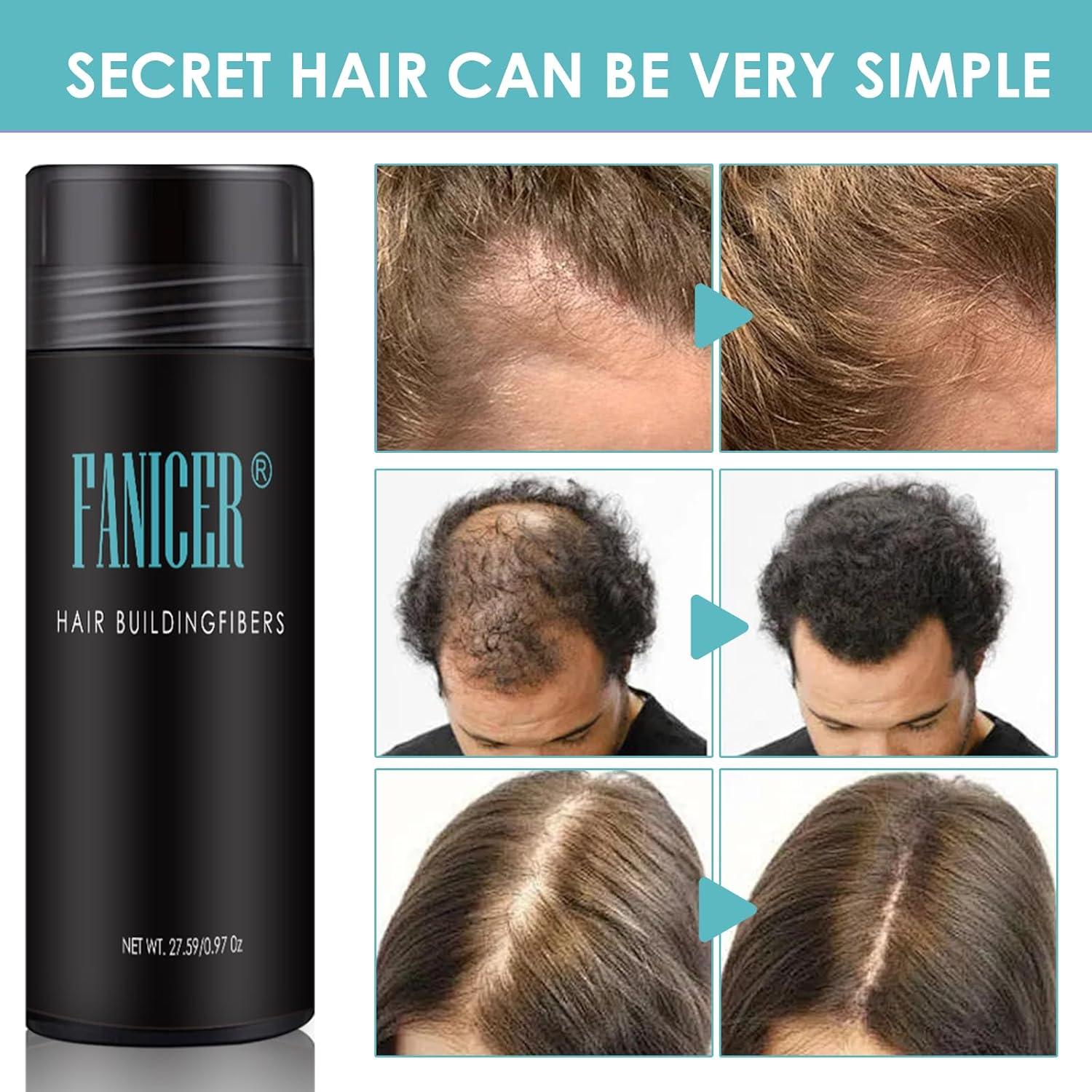 Polvo de Fibra Capilar Kavya 27.5g Marrón Oscuro Sin Fragancia