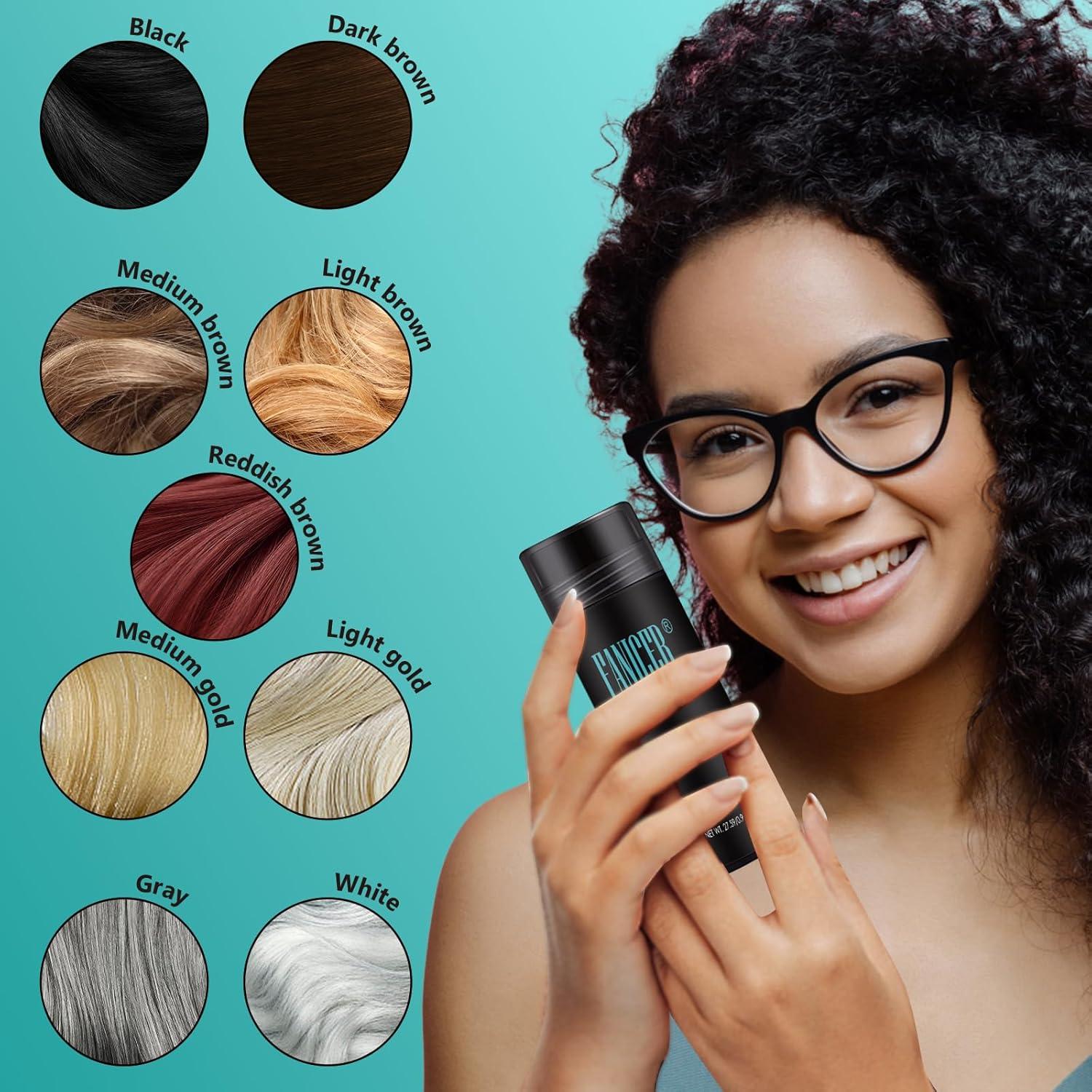 Polvo de Fibra Capilar Kavya 27.5g Marrón Oscuro Sin Fragancia